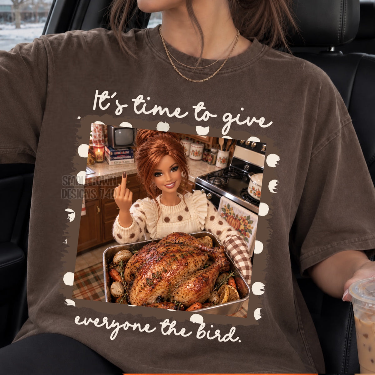 DTF PRINT - It's Time to Give Everyone the Bird Red