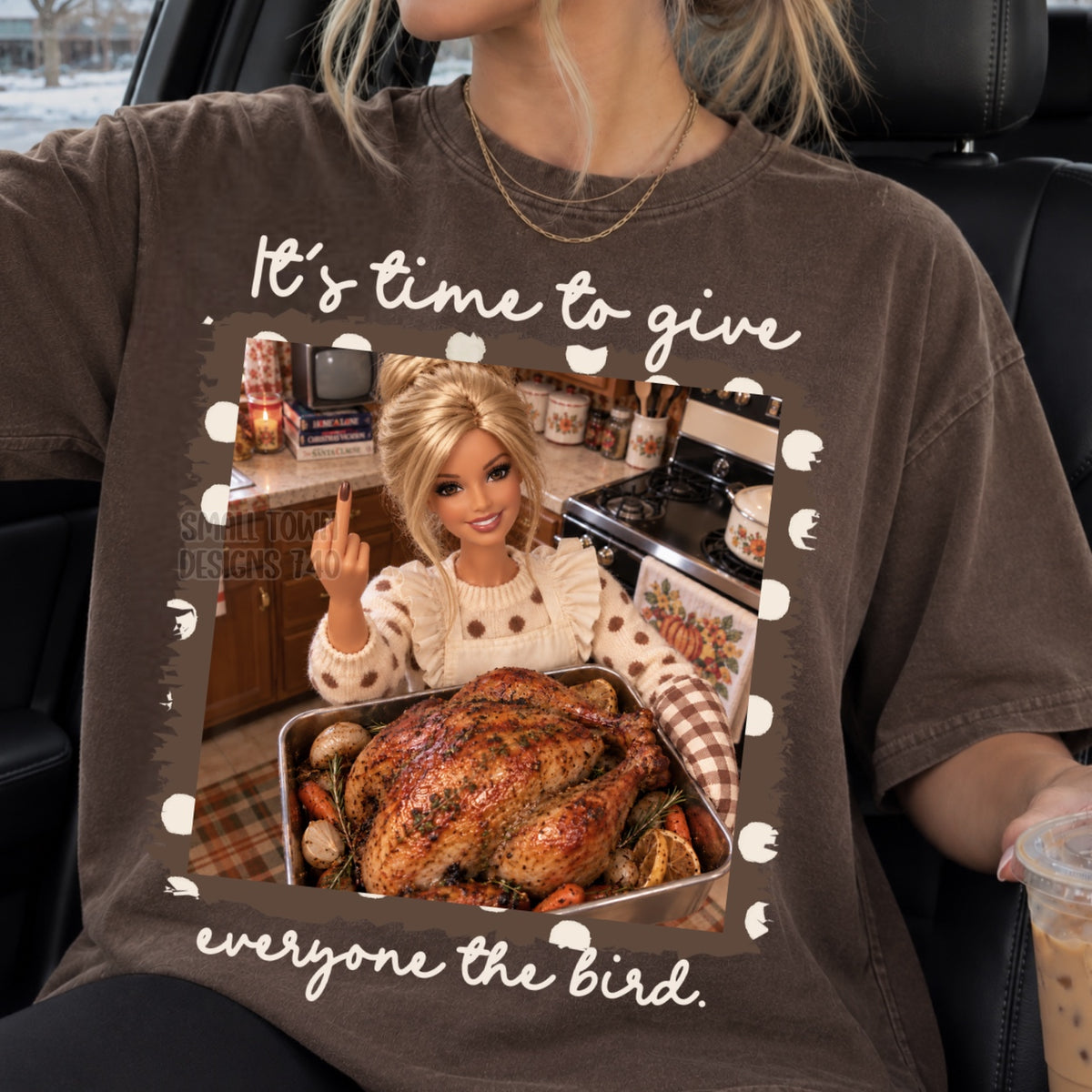 DTF PRINT - It's Time to Give Everyone the Bird Blonde