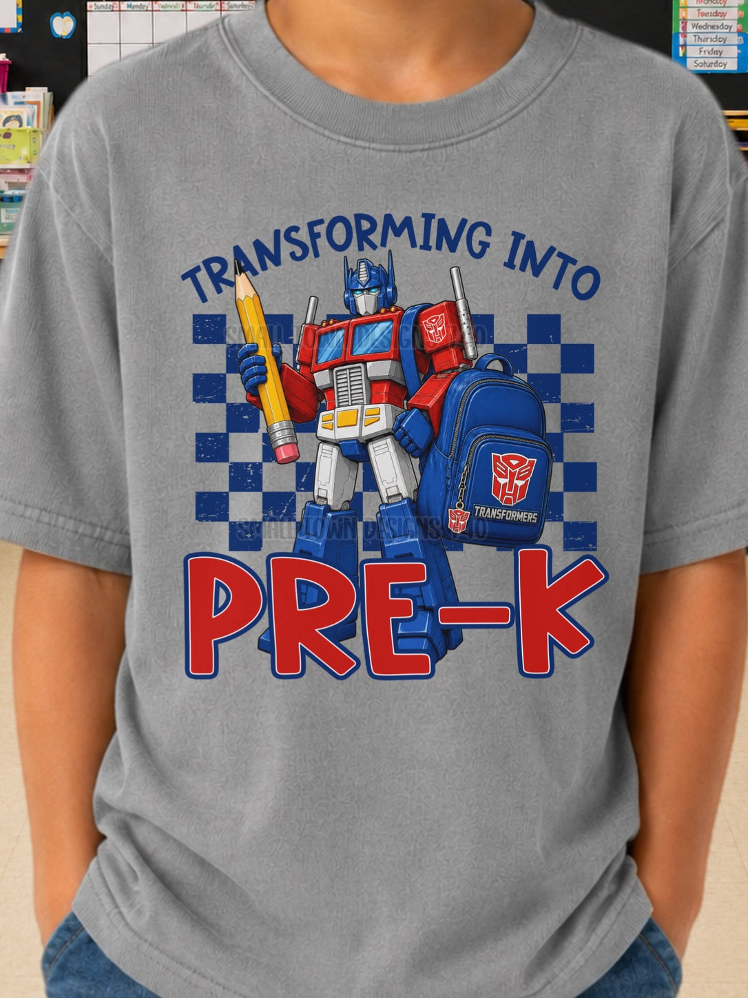 DTF PRINT - Back to School Pre-K Transformers Main image