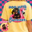 DTF PRINT Dog Days T-Shirt Black Dachshund