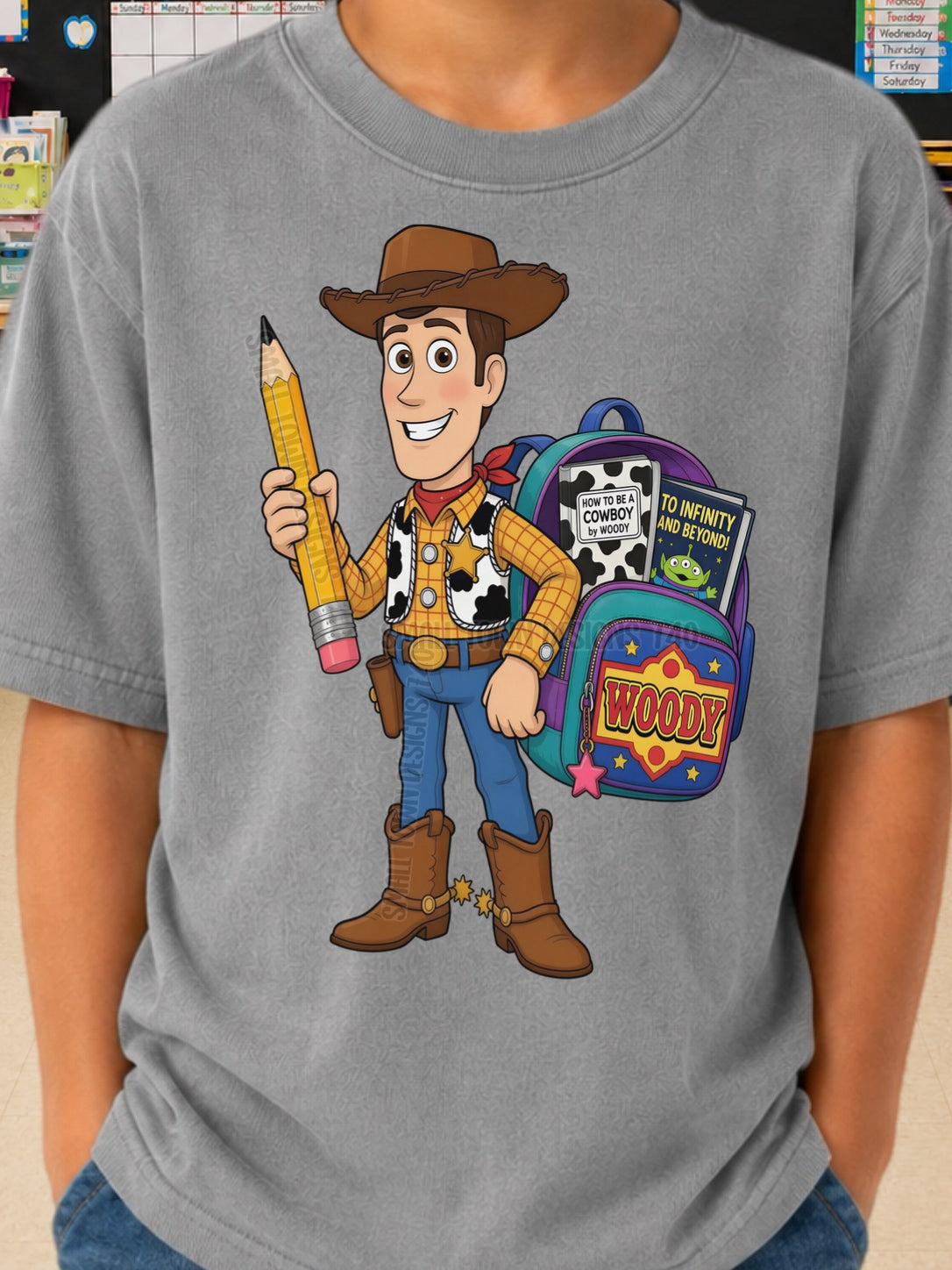 DTF PRINT - Back to School Woody Main image