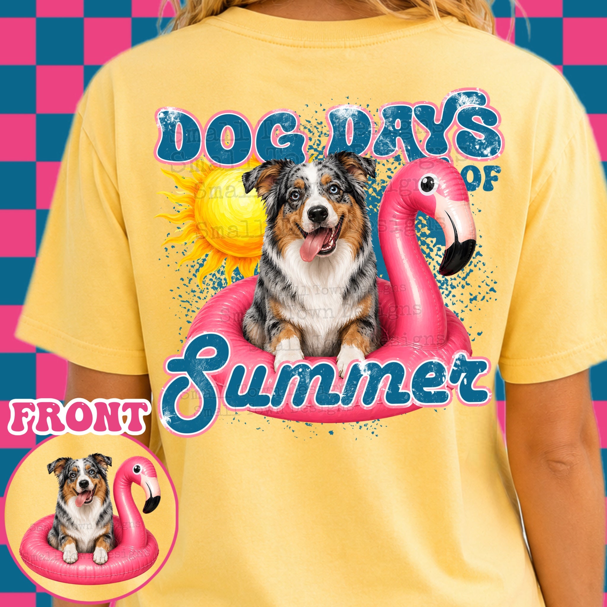 DTF PRINT Dog Days T-Shirt Australian Shepherd Main image
