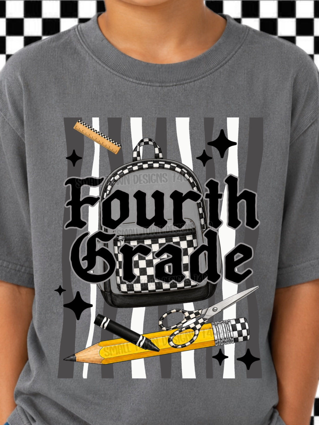 DTF PRINT - Back to School fourth Grade School Tools Main image