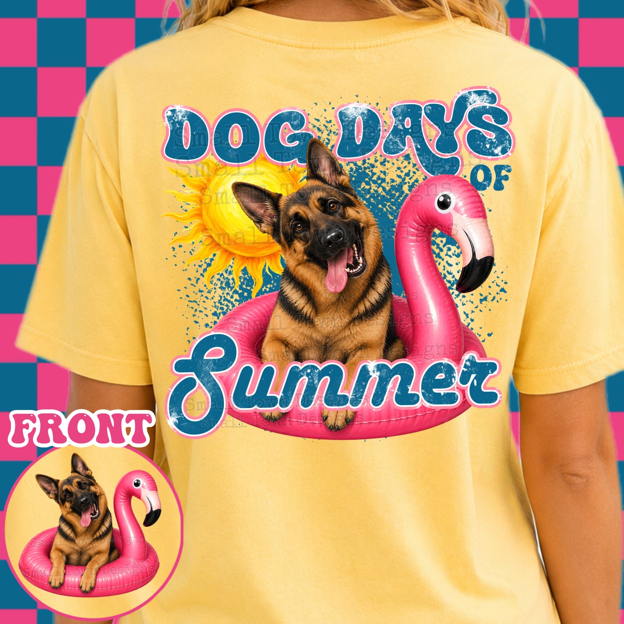 DTF PRINT Dog Days T-Shirt German Shepherd Main image