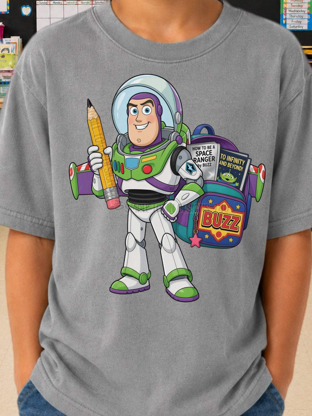 DTF PRINT - Back to School Buzz Infinity and Beyond Main image