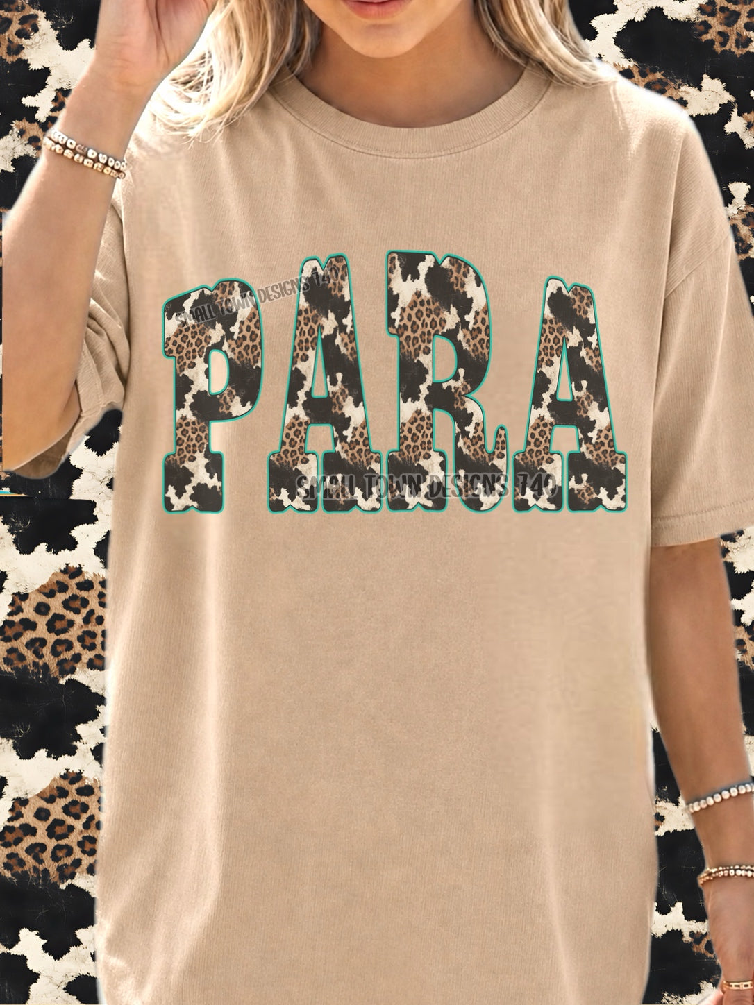 DTF PRINT - Back to School Para Animal Print Main image