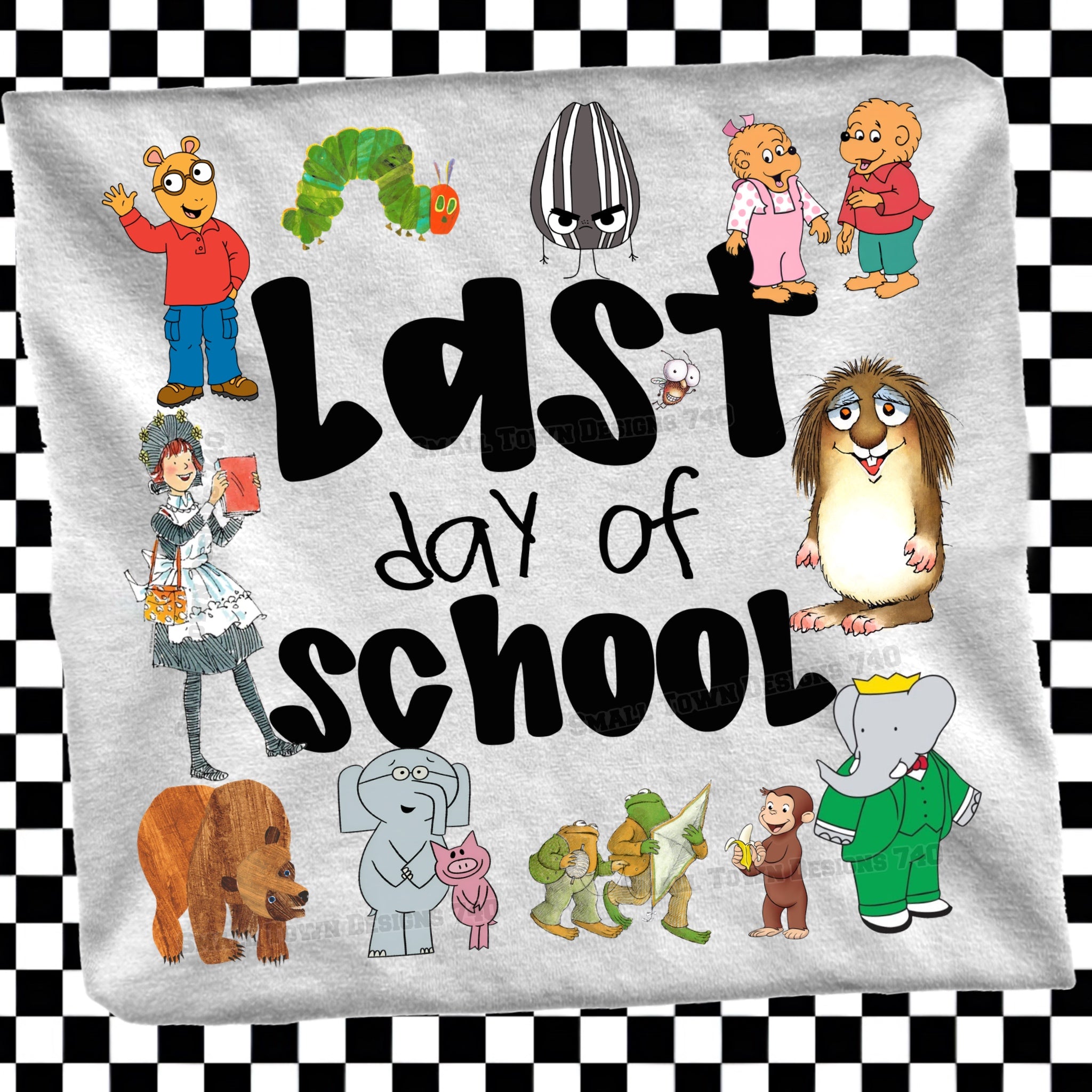 DTF PRINT - Back to School Last Day of School Students Animals Main image