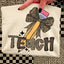 DTF PRINT - Back to School Teach Animal Print Bow Pencil