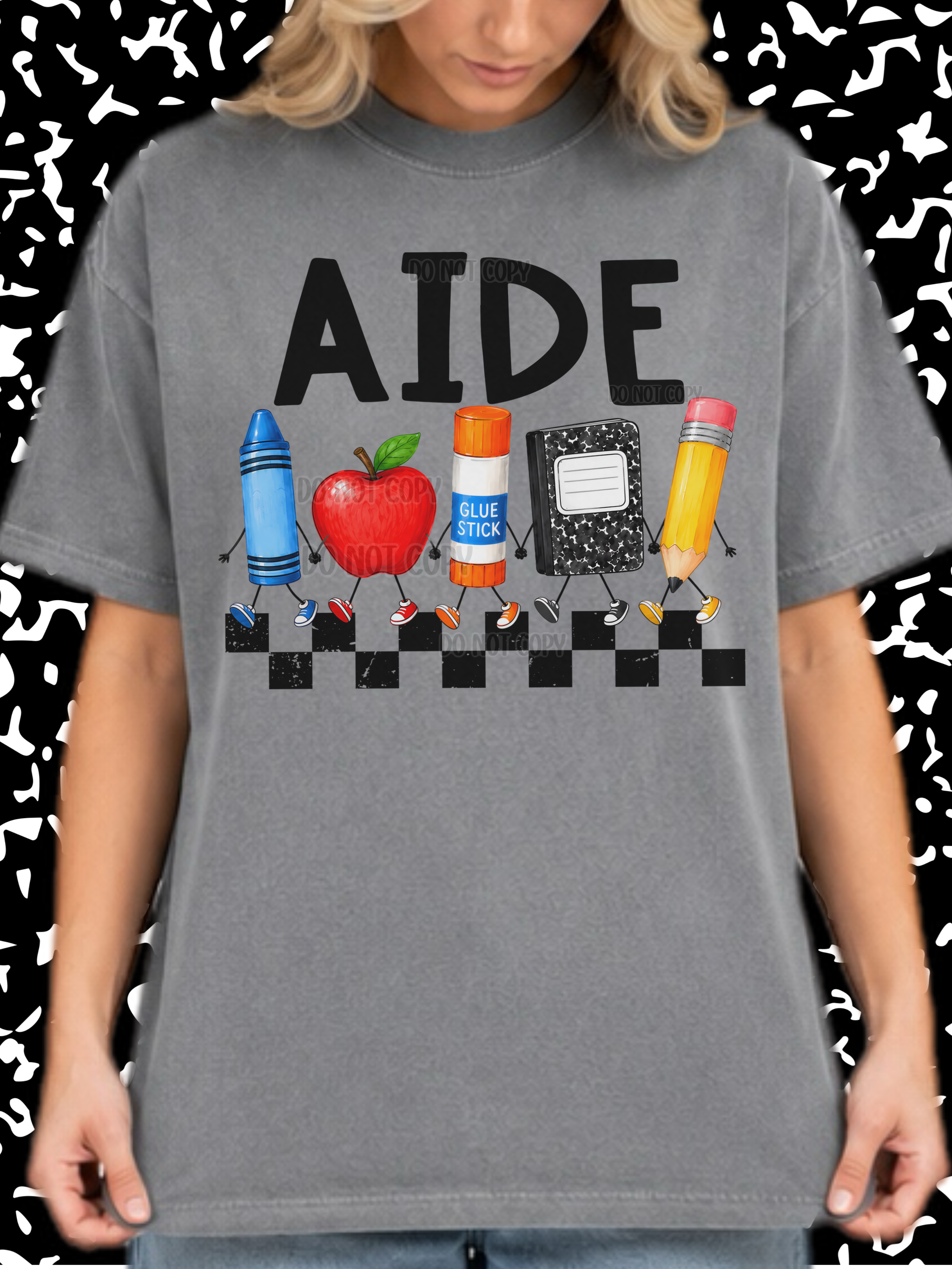 DTF PRINT - Back to School Aide Walking School tools Main image