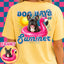 DTF PRINT Dog Days T-Shirt Black Frenchie