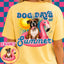 DTF PRINT Dog Days T-Shirt Boxer Brown