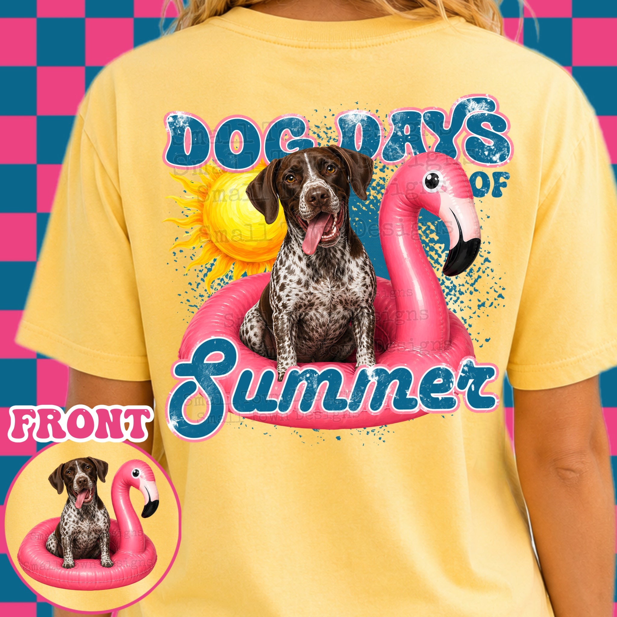 DTF PRINT Dog Days T-Shirt German Short-Haired Pointer