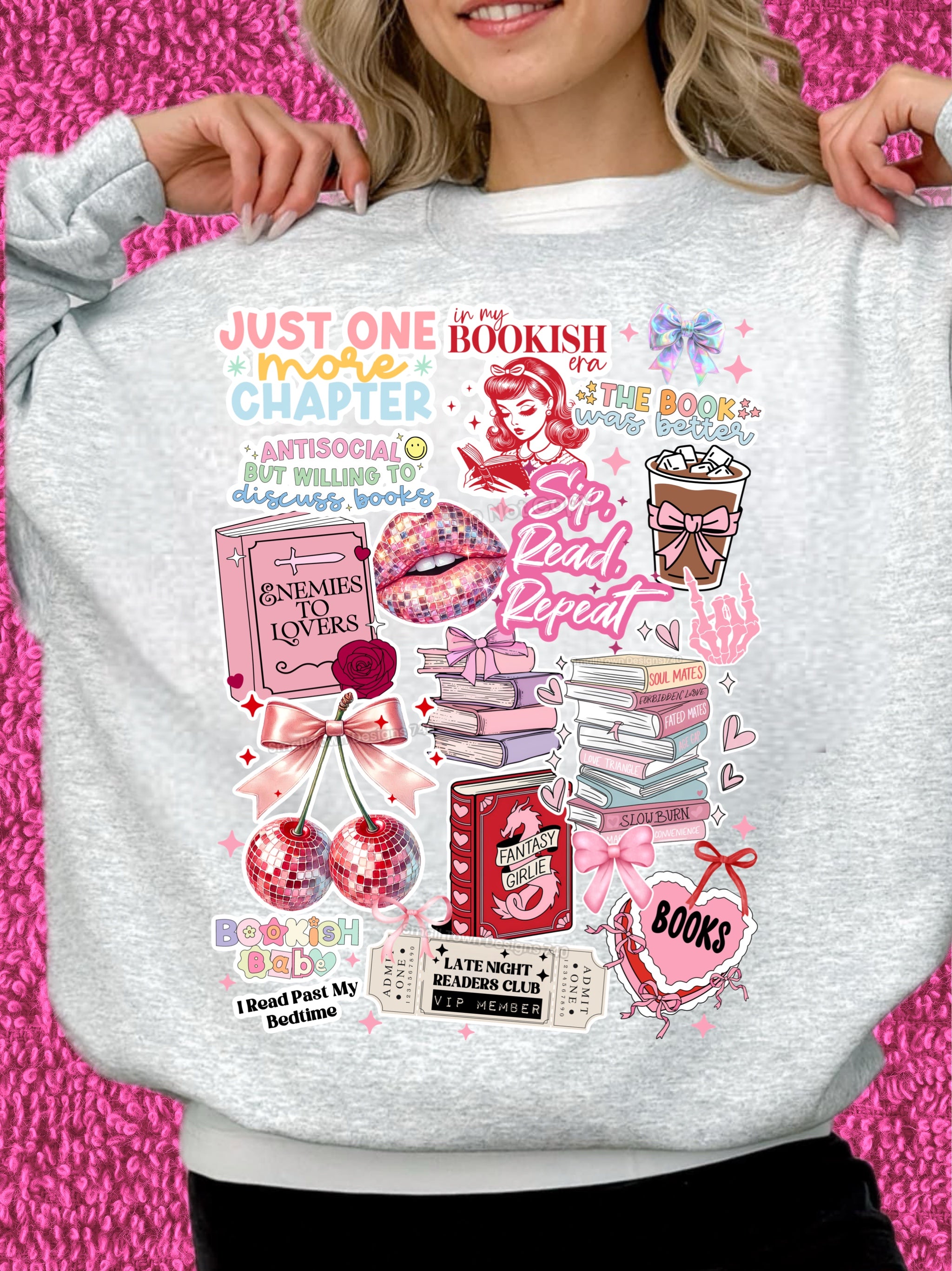 DTF Print Bookish Collage