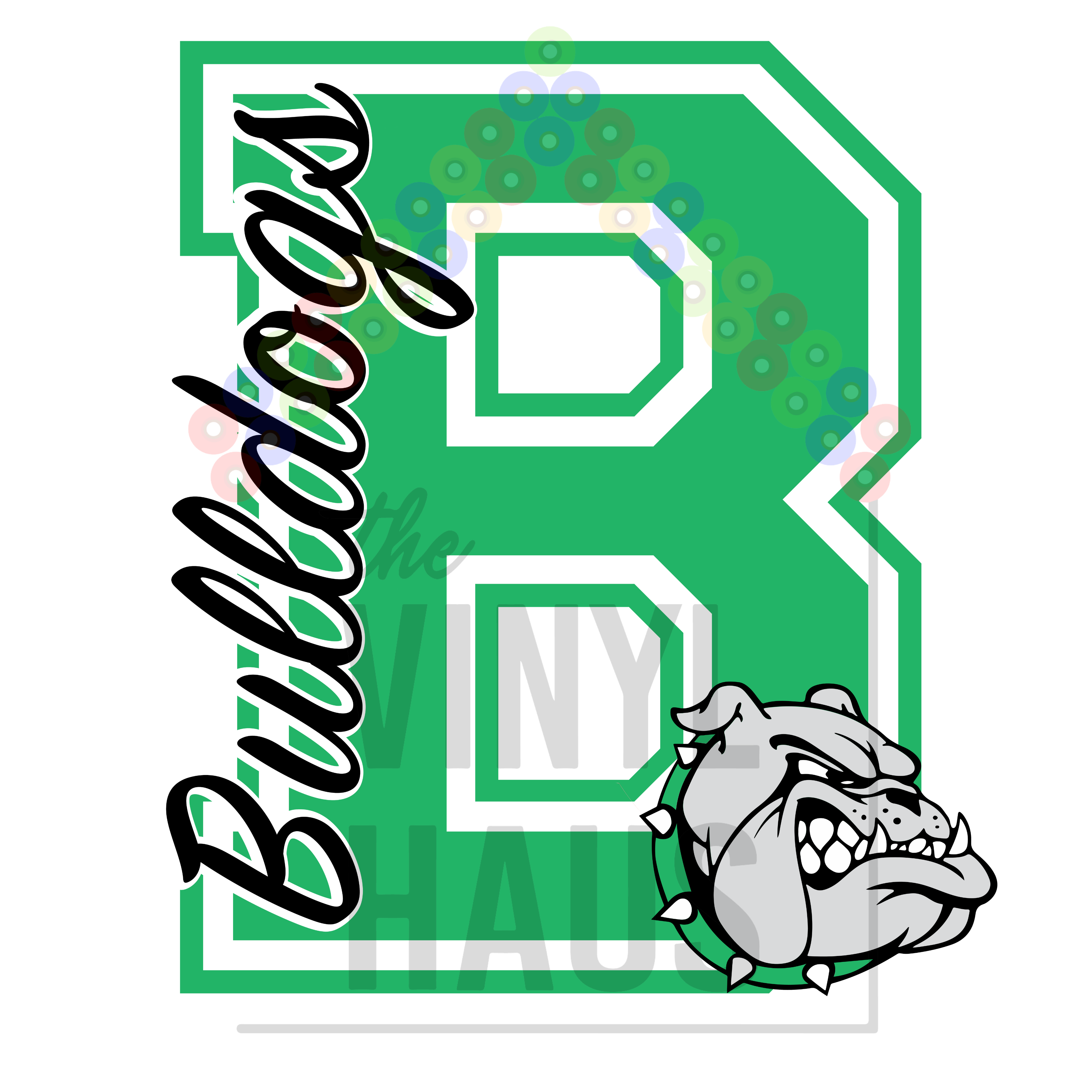 School Logos DTF- Bulldogs Varsity