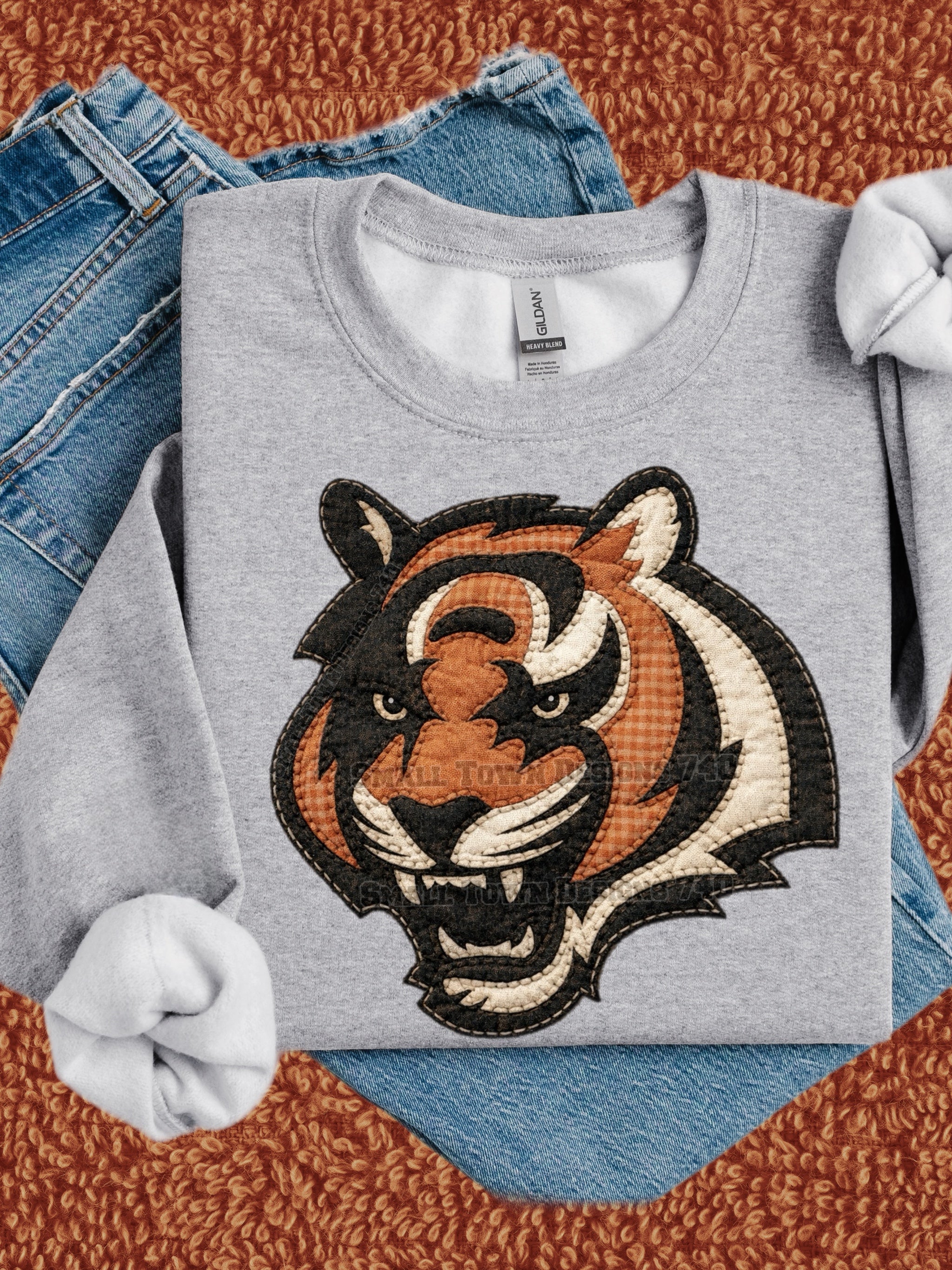 DTF Print Cincinnati Bengals Quilted