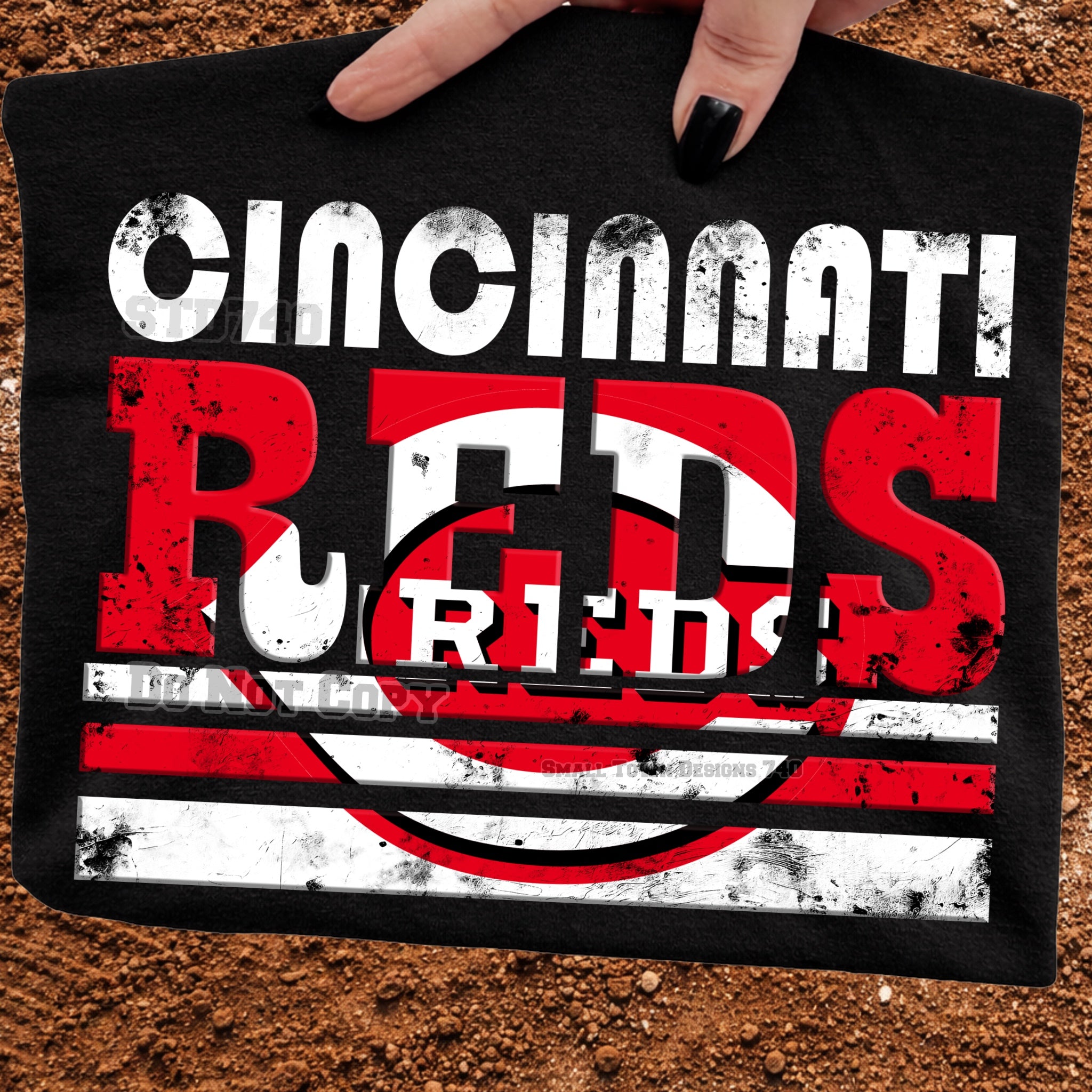 DTF PRINT Cincinnatti Reds Overlay
