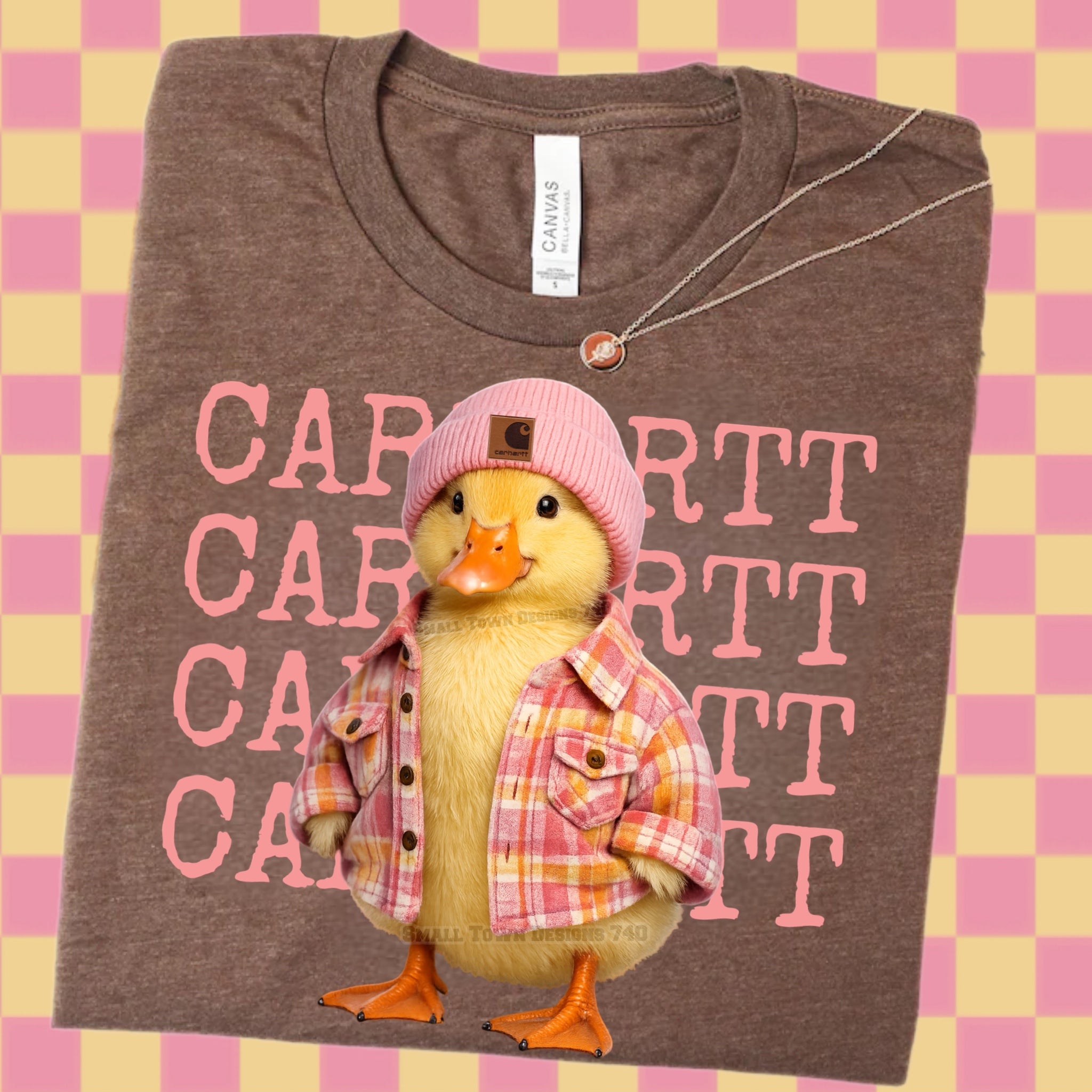 DTF Print Carhartt Duck Brown Main image