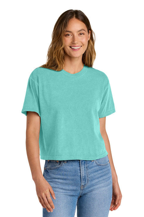 Comfort Colors Boxy Crop- Chalky Mint