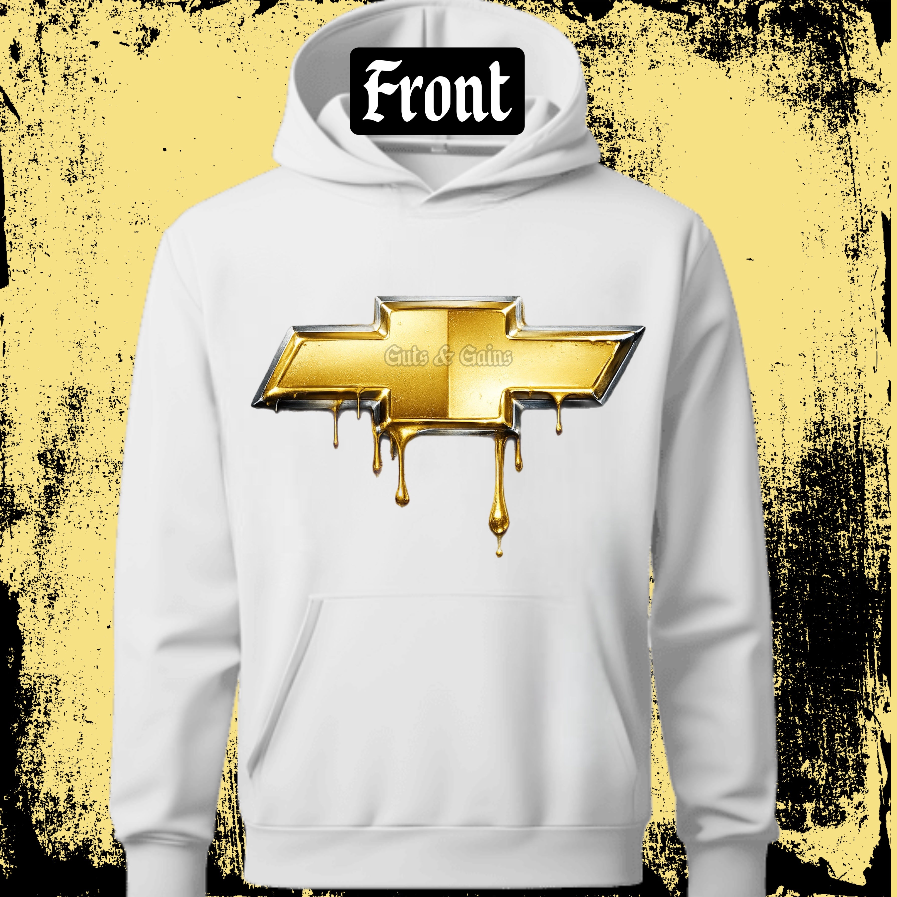 DTF PRINT Chevrolet Hooded Sweatshirt Dripping Main image