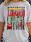 DTF PRINT - Back to School Lunch Lady Apple Pencil Scissors