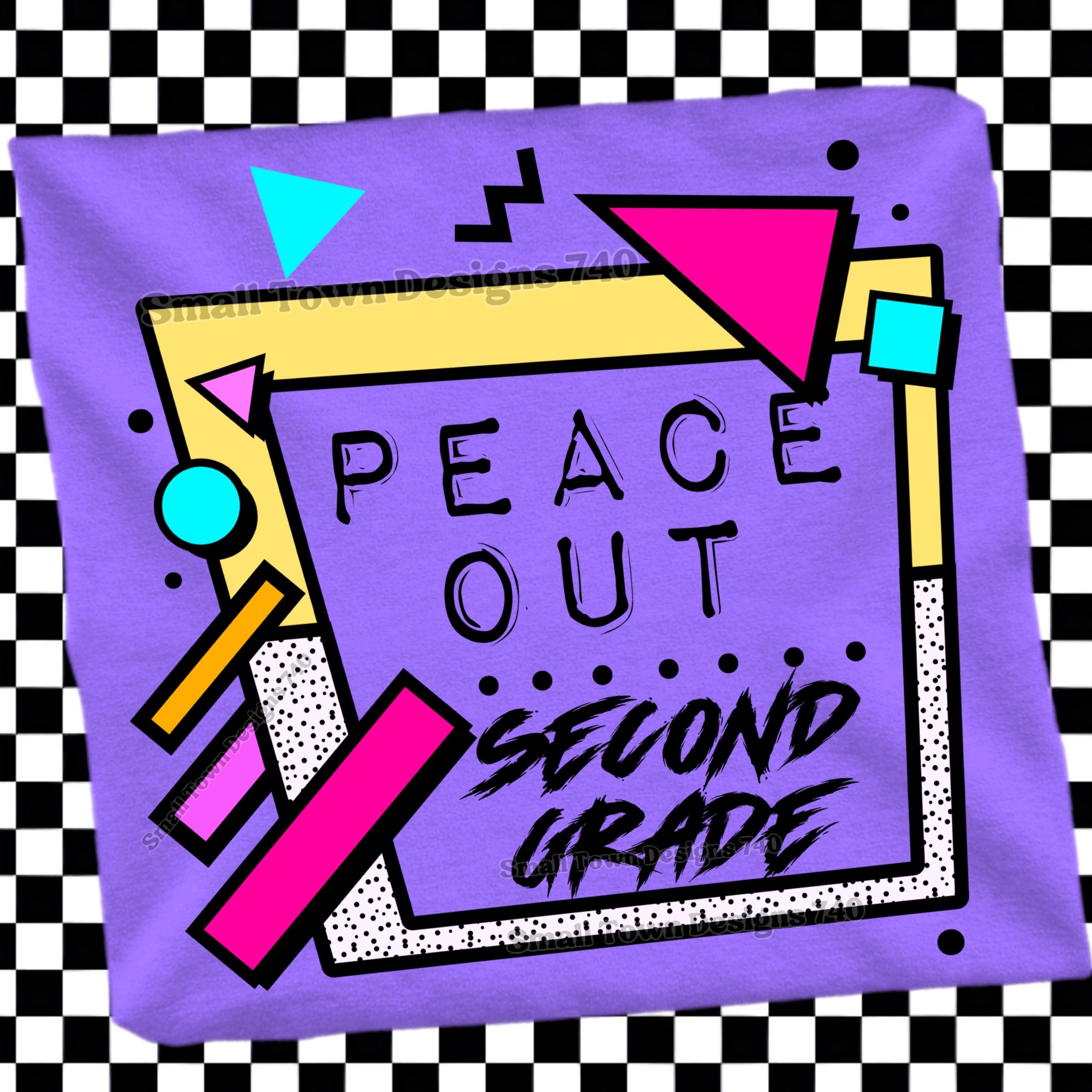 DTF PRINT - Back to School Second Grade Peace Out Main image