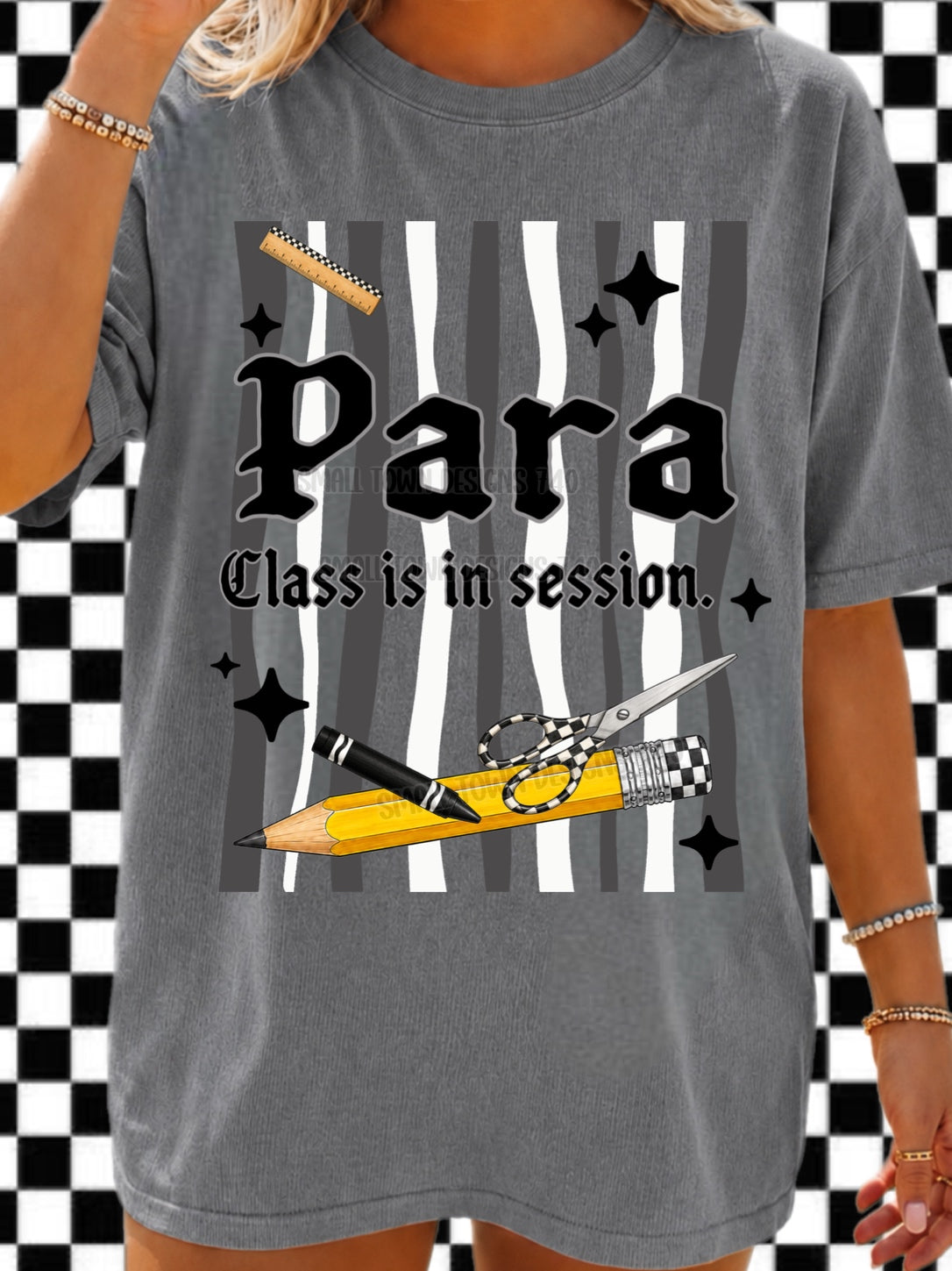 DTF PRINT - Back to School Para Class is in Session Main image