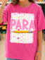 DTF PRINT - Back to School Para Bows Flowers Pencil