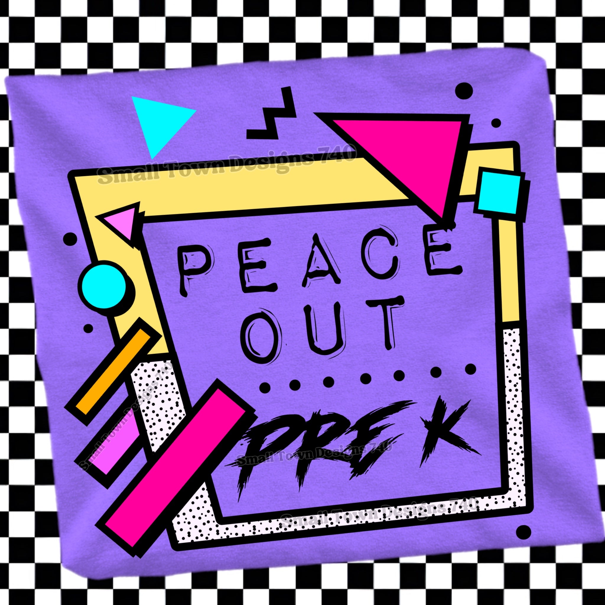 DTF PRINT - Back to School Pre-K Peace Out Main image