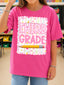 DTF PRINT - Back to School Third Grade Bows Flowers Pencil (Copy)