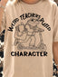 DTF PRINT - Back to School Weird Teachers Build Character Frog Scooter
