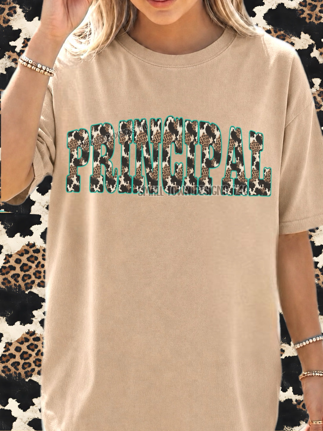 DTF PRINT - Back to School Principal Animal Print Main image