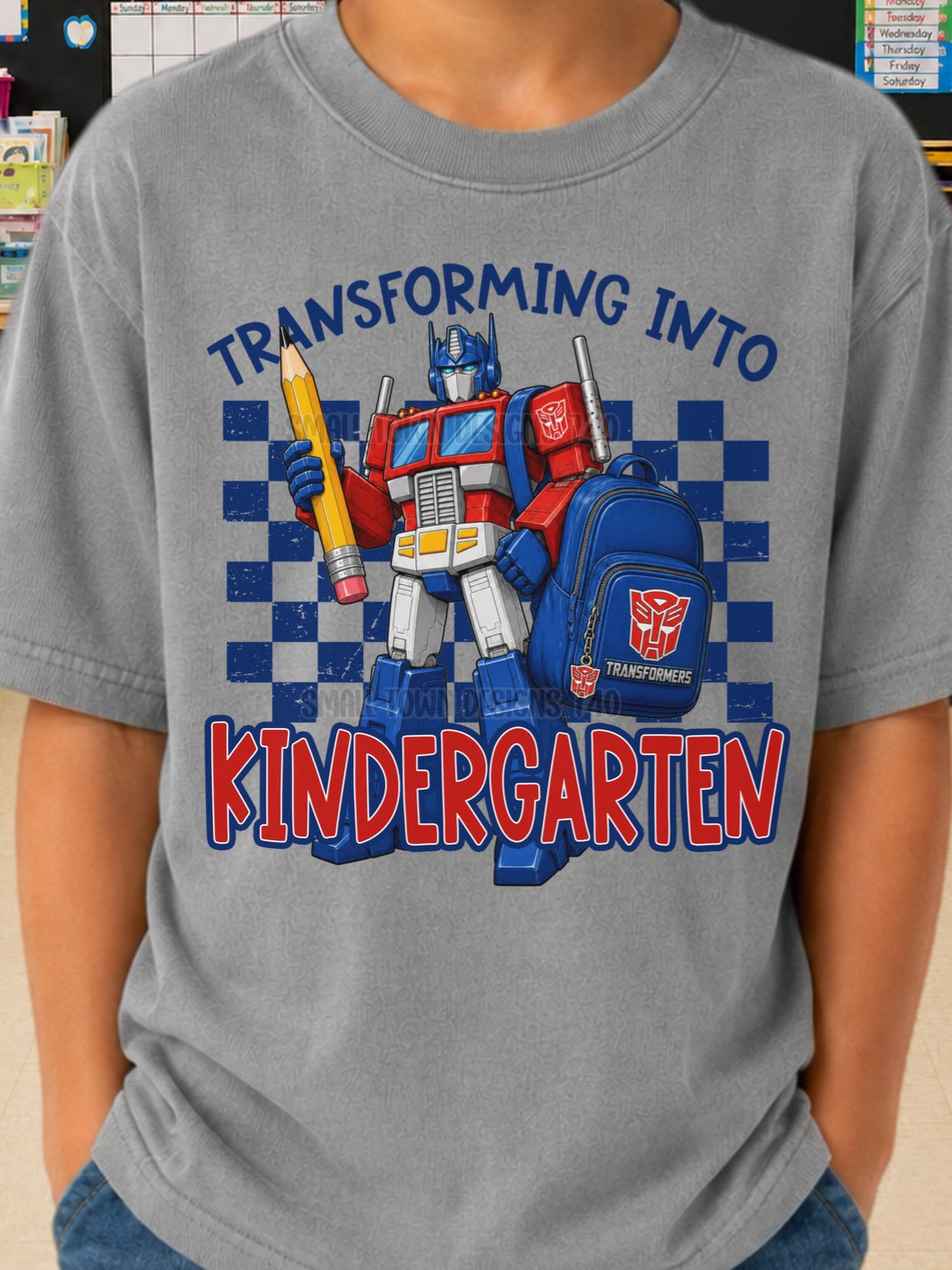 DTF PRINT - Back to School Kindergarten Transformers Main image