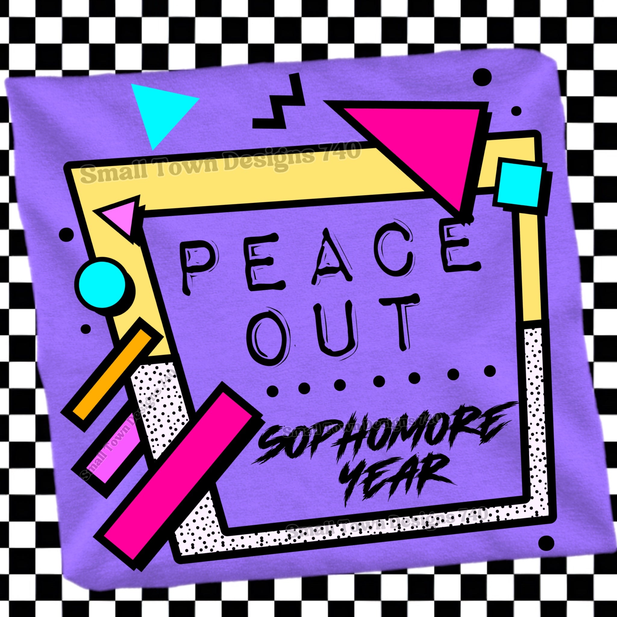 DTF PRINT - Back to School Peace Out Sophomore Year Main image