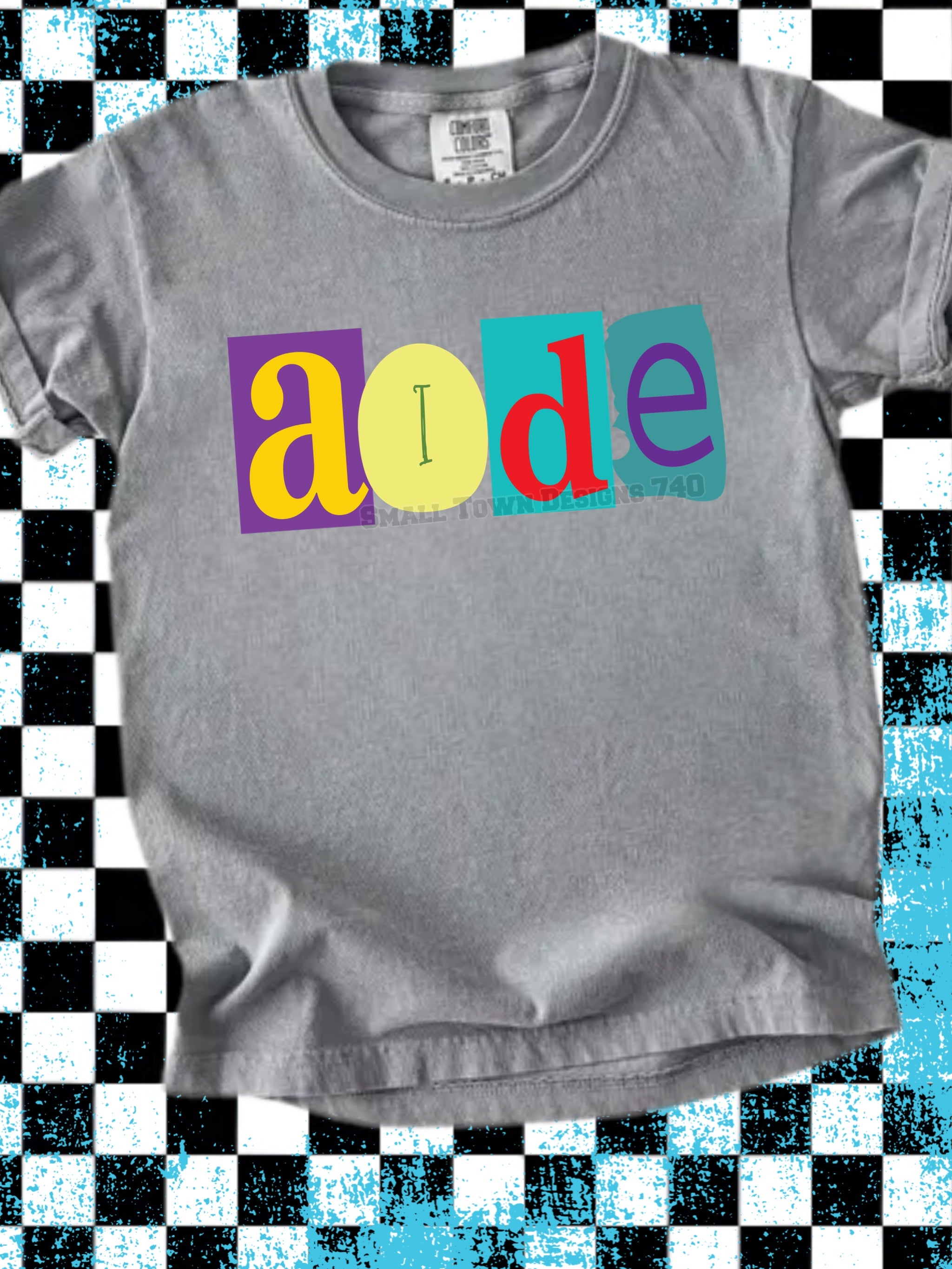 DTF PRINT - Back to School Aide Multi Color, Font Main image