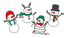 Venti Cold Cup 24 oz Vinyl Wrap - Cute Snowmen - The Vinyl Haus