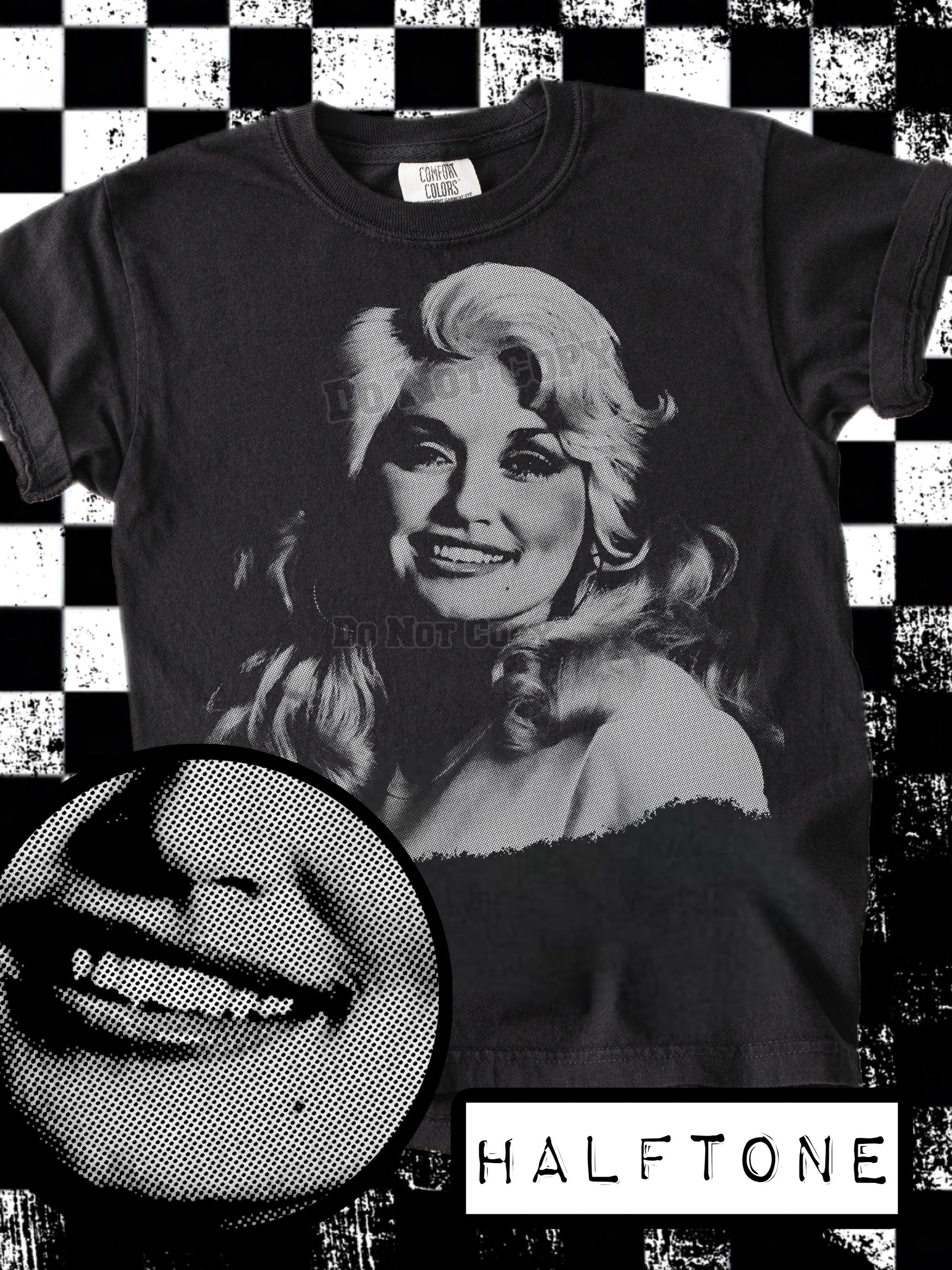 DTF Print Dolly Parton Halftone Main image