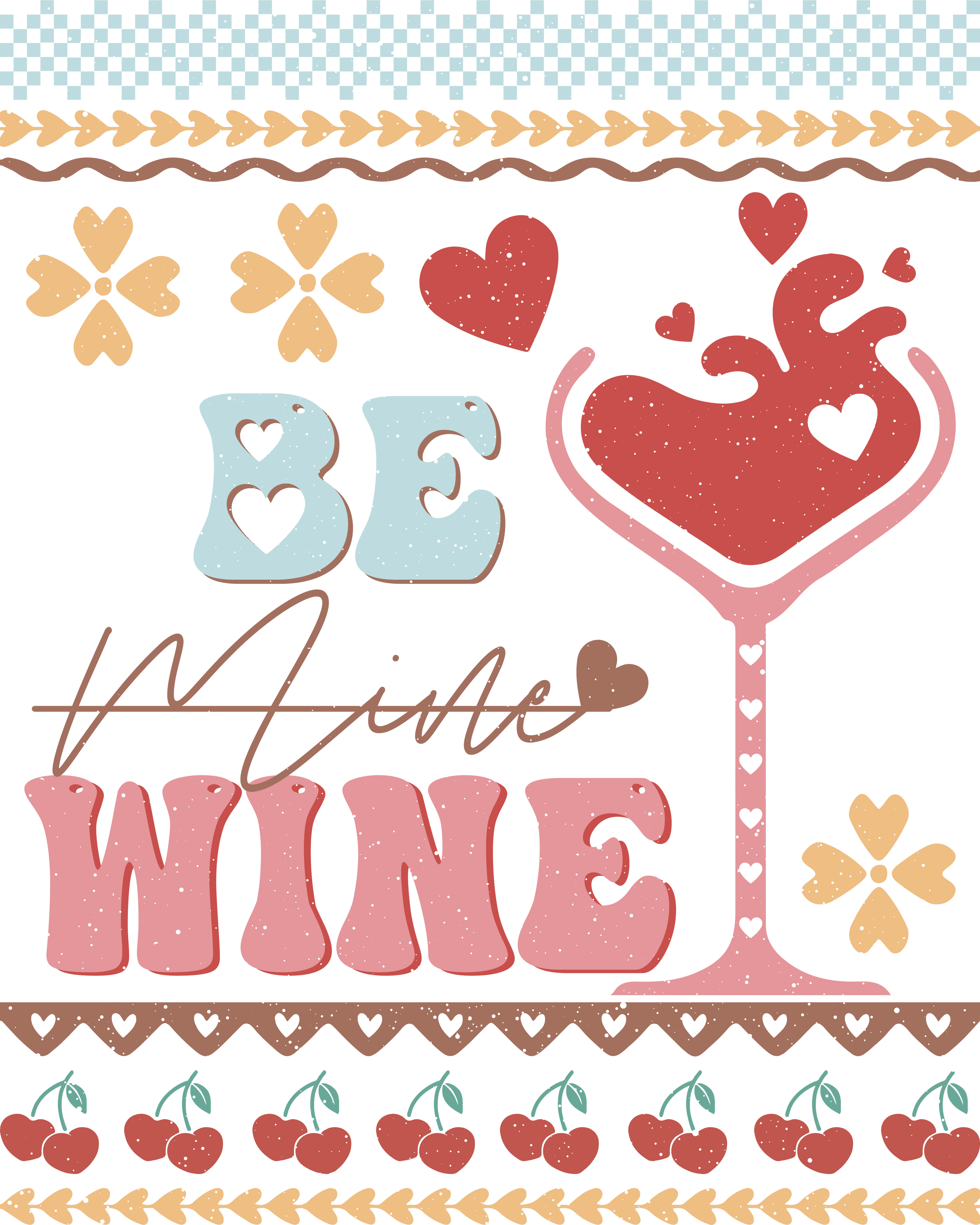 DTF Print-Be Wine