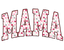 DTF Print-MAMA with Hearts