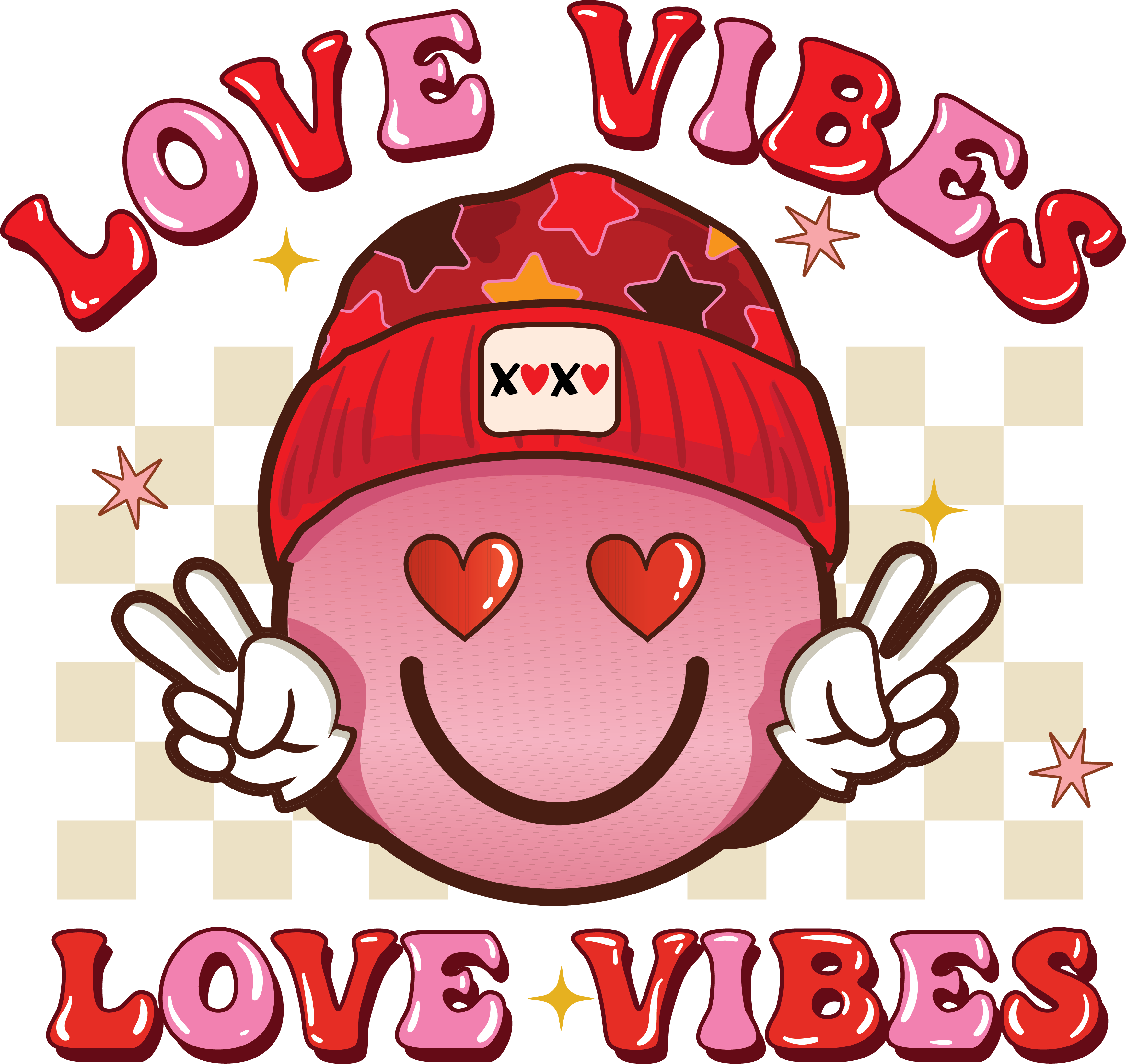 DTF Print-Love Vibes
