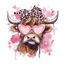 DTF Print-Valentines Cow2