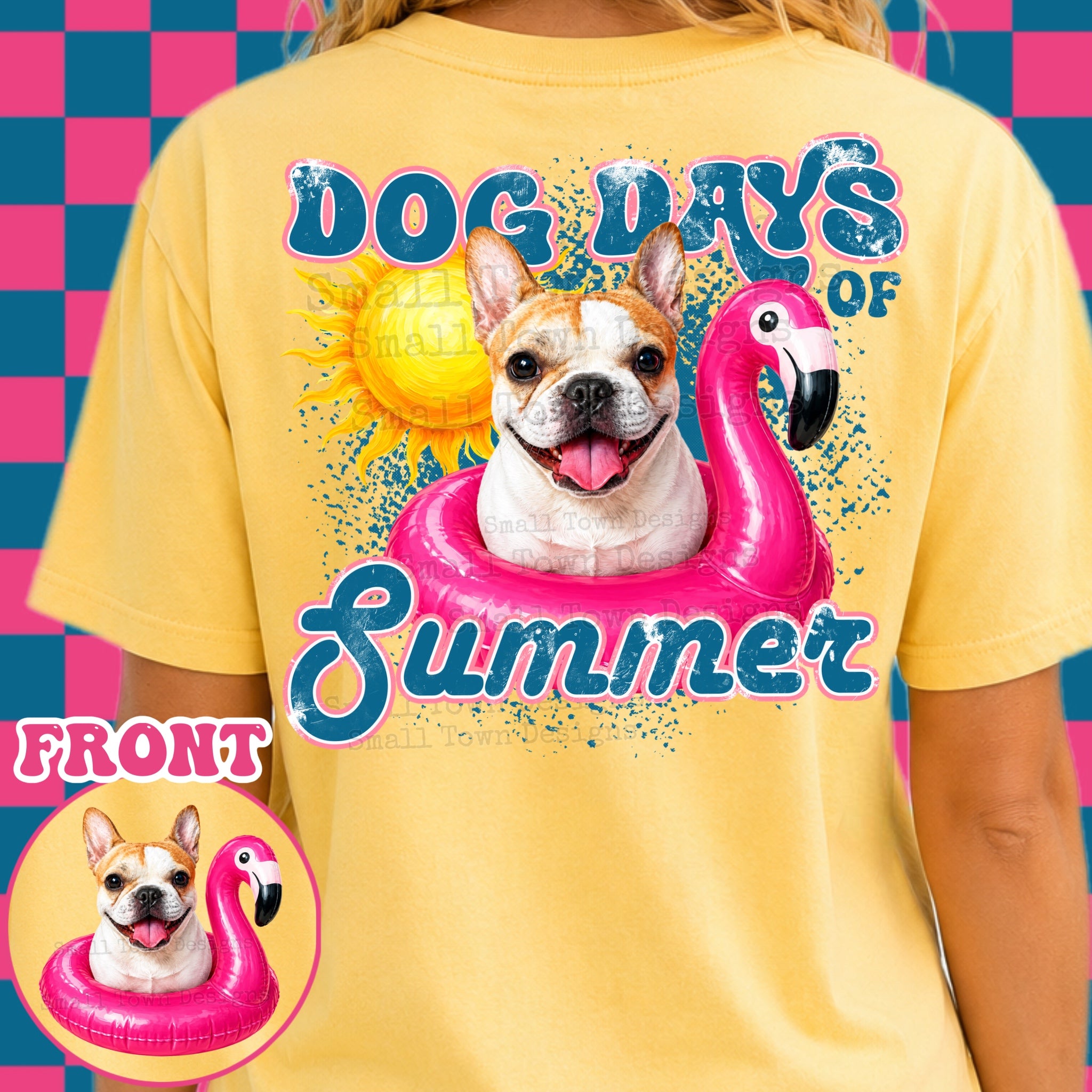 DTF PRINT Dog Days T-Shirt Frenchie Main image