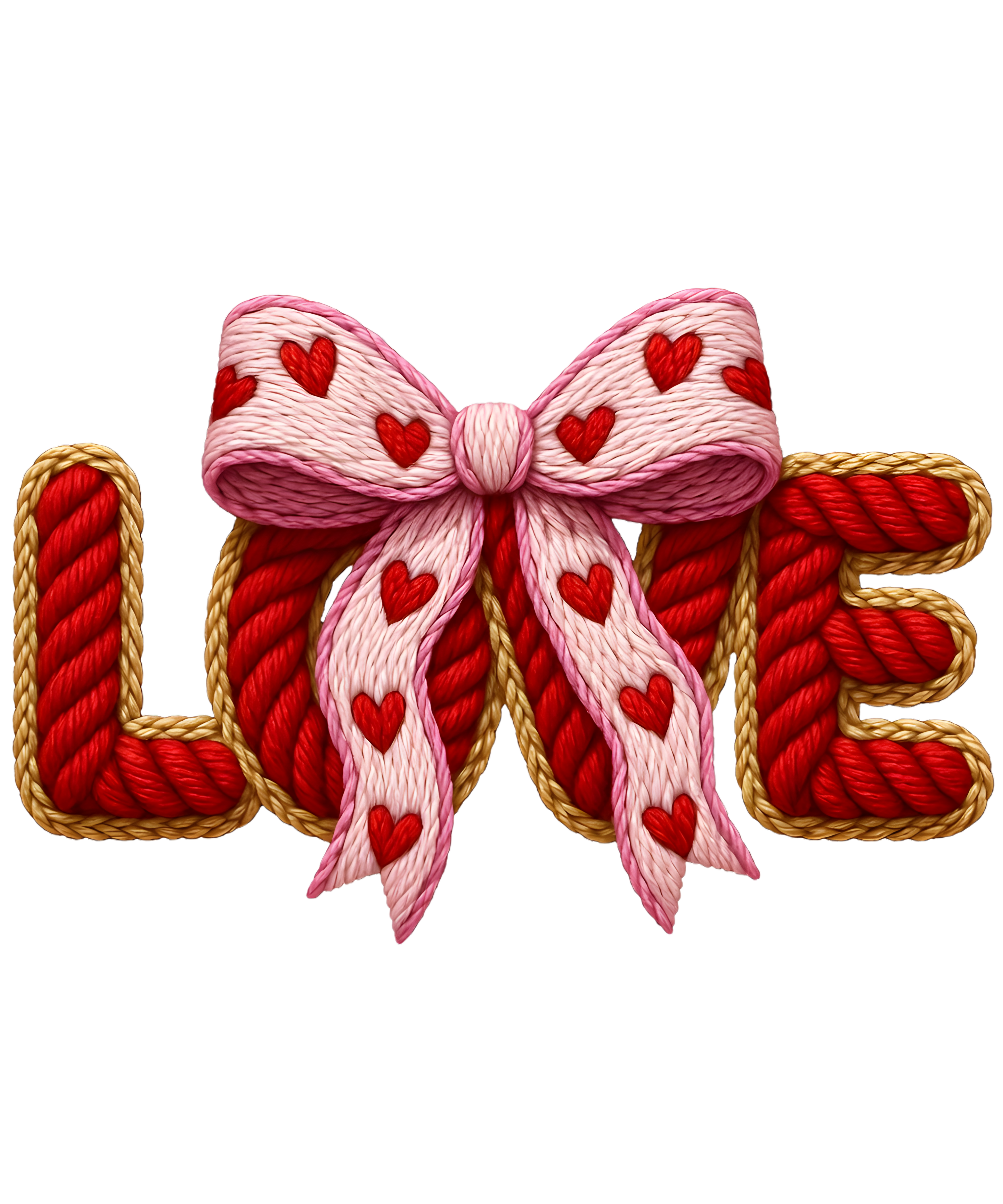 DTF Print-Faux Yarn Love Main image