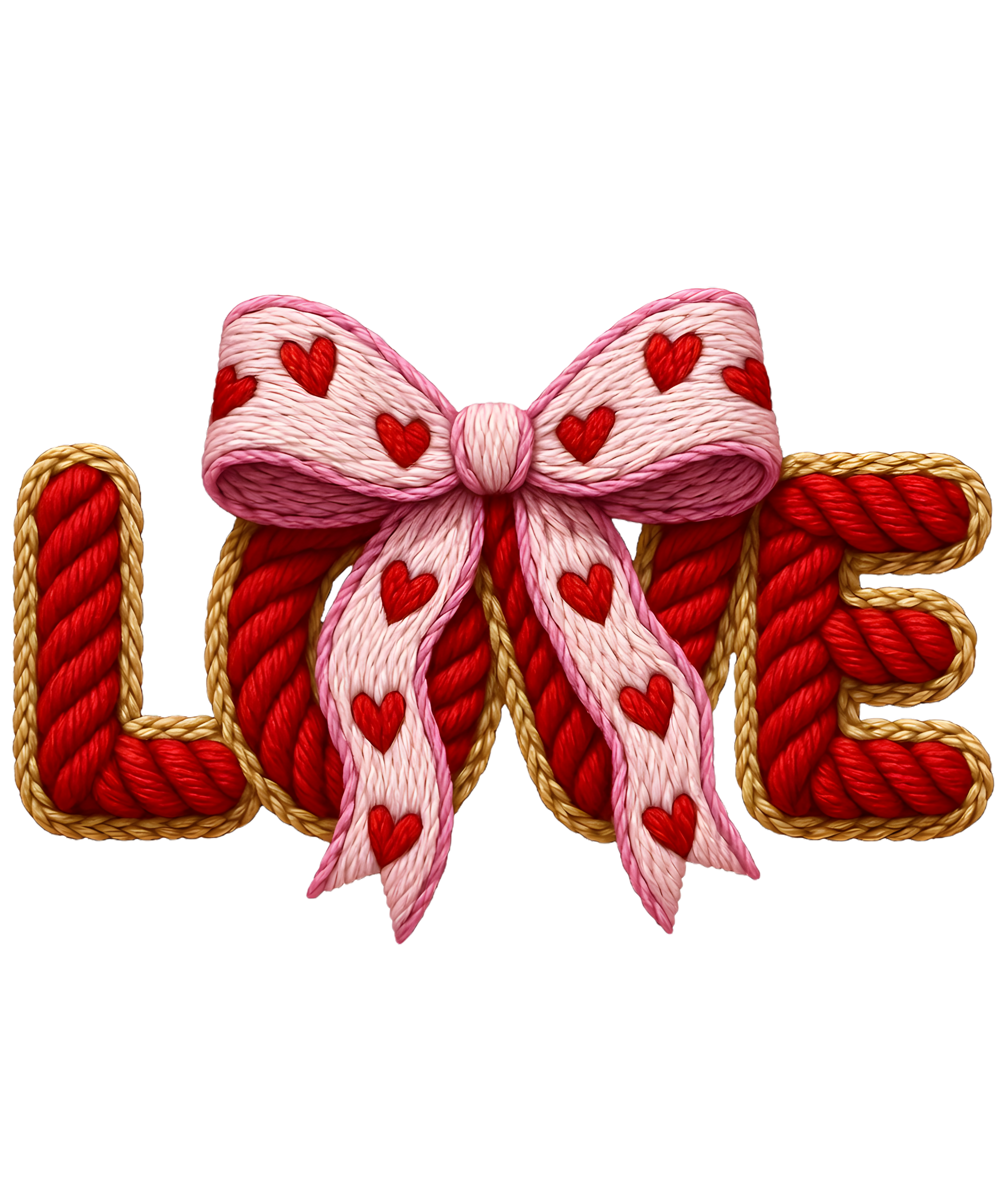 DTF Print-Faux Yarn Love