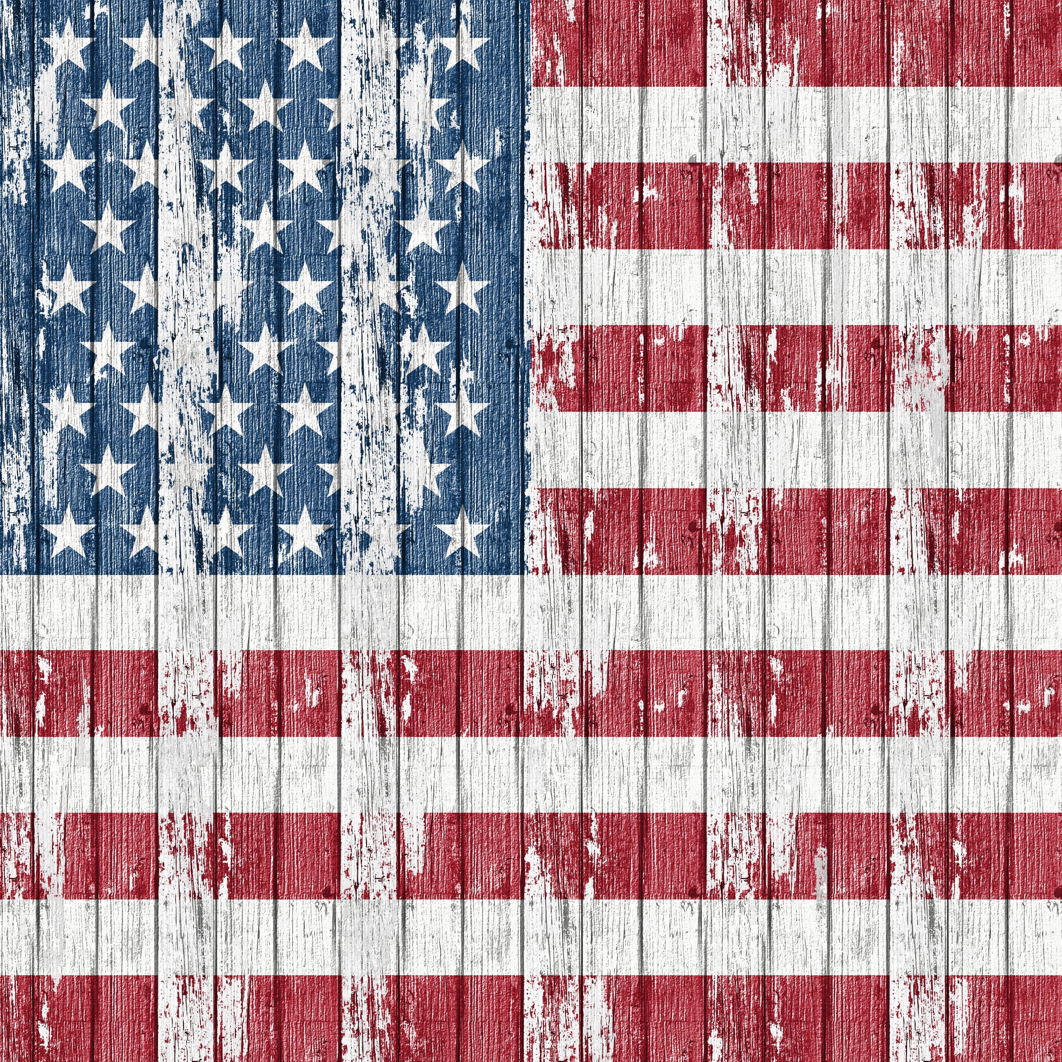4th of July Flag Pattern Vinyl 12" x 12" - The Vinyl Haus