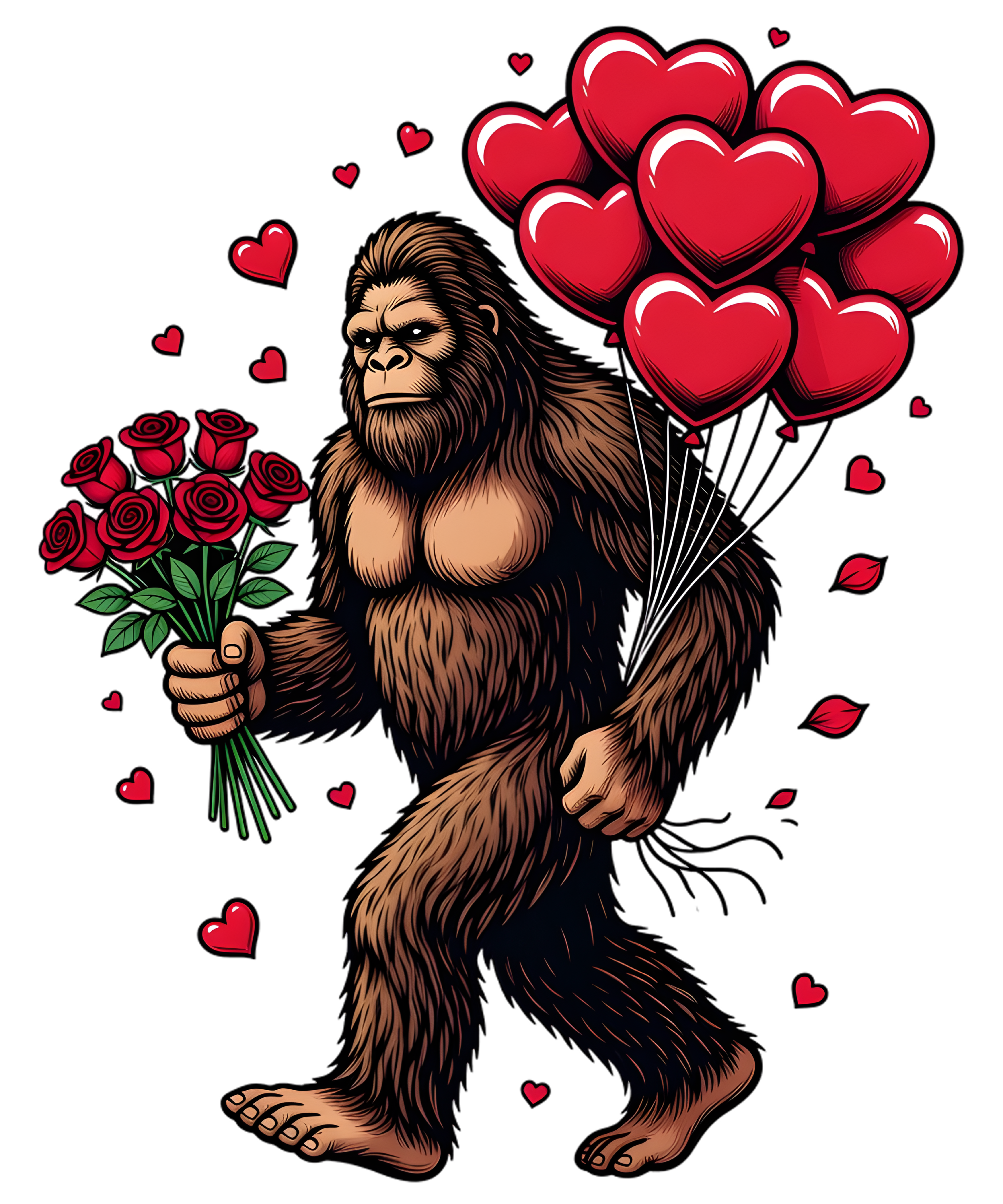 DTF Print-Bigfoot valentine Main image