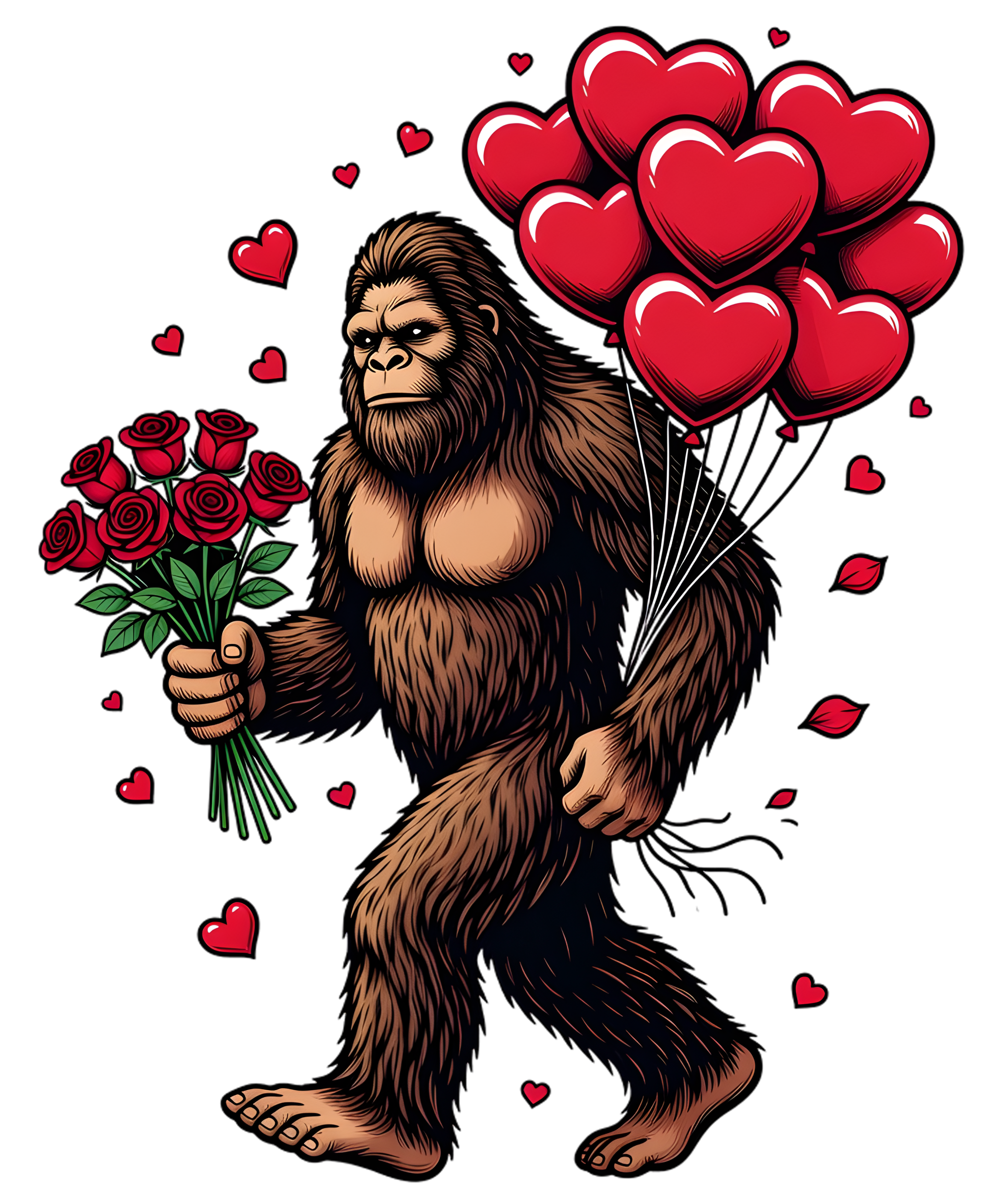 DTF Print-Bigfoot valentine