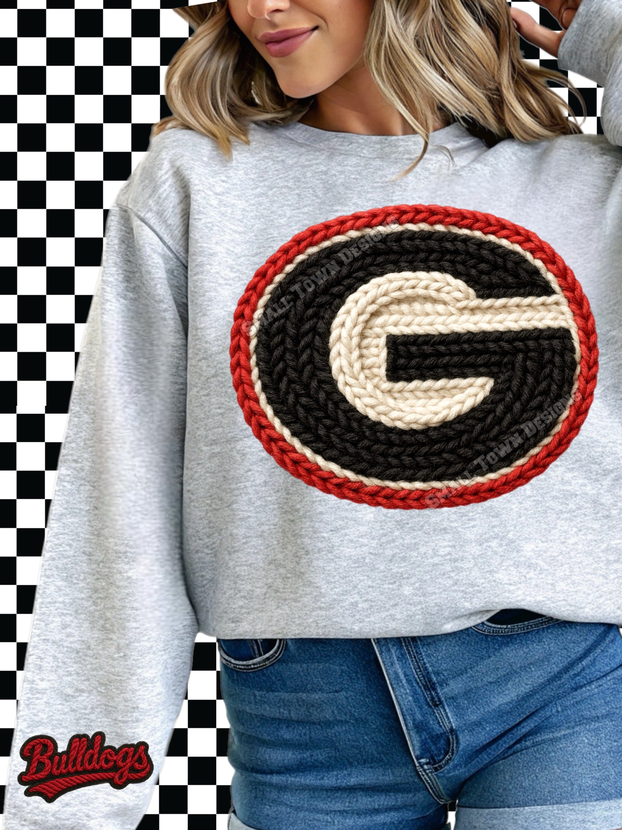 DTF Print Georgia Logo Yarn