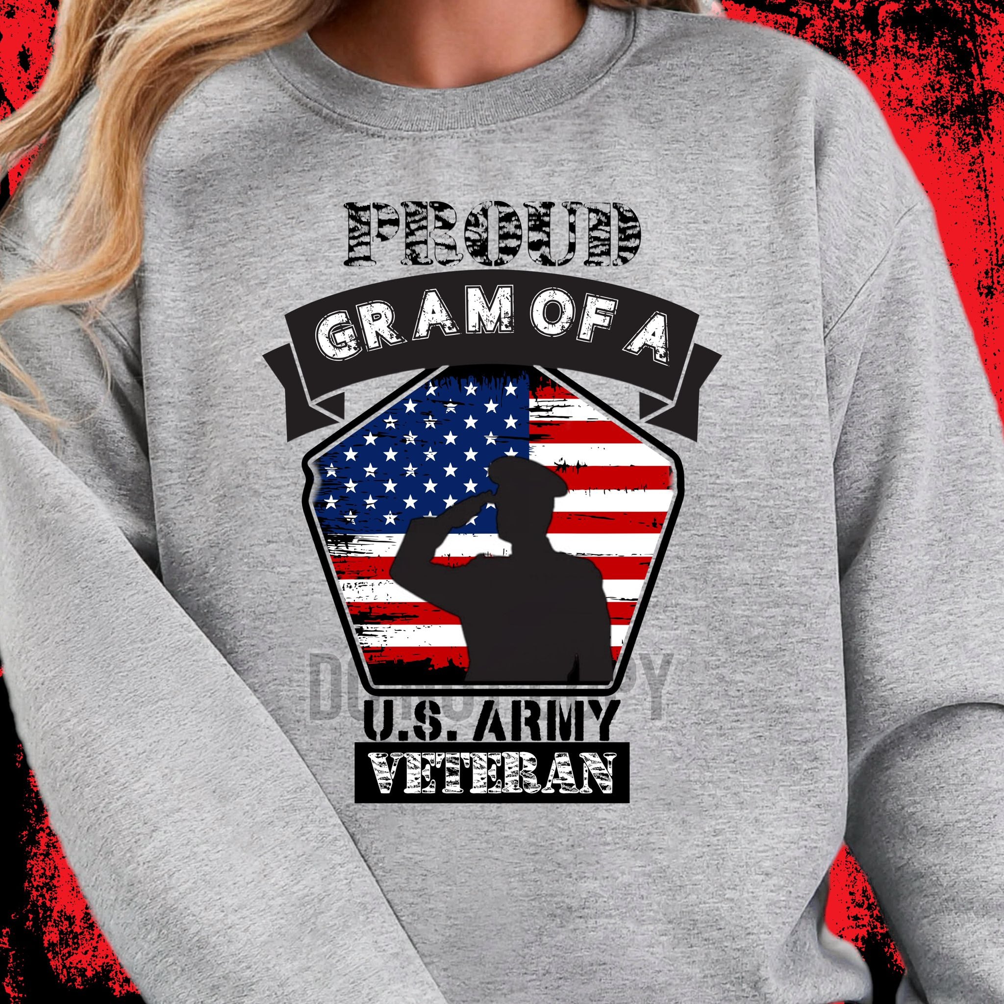 DTF PRINT Gram of An Army Vet