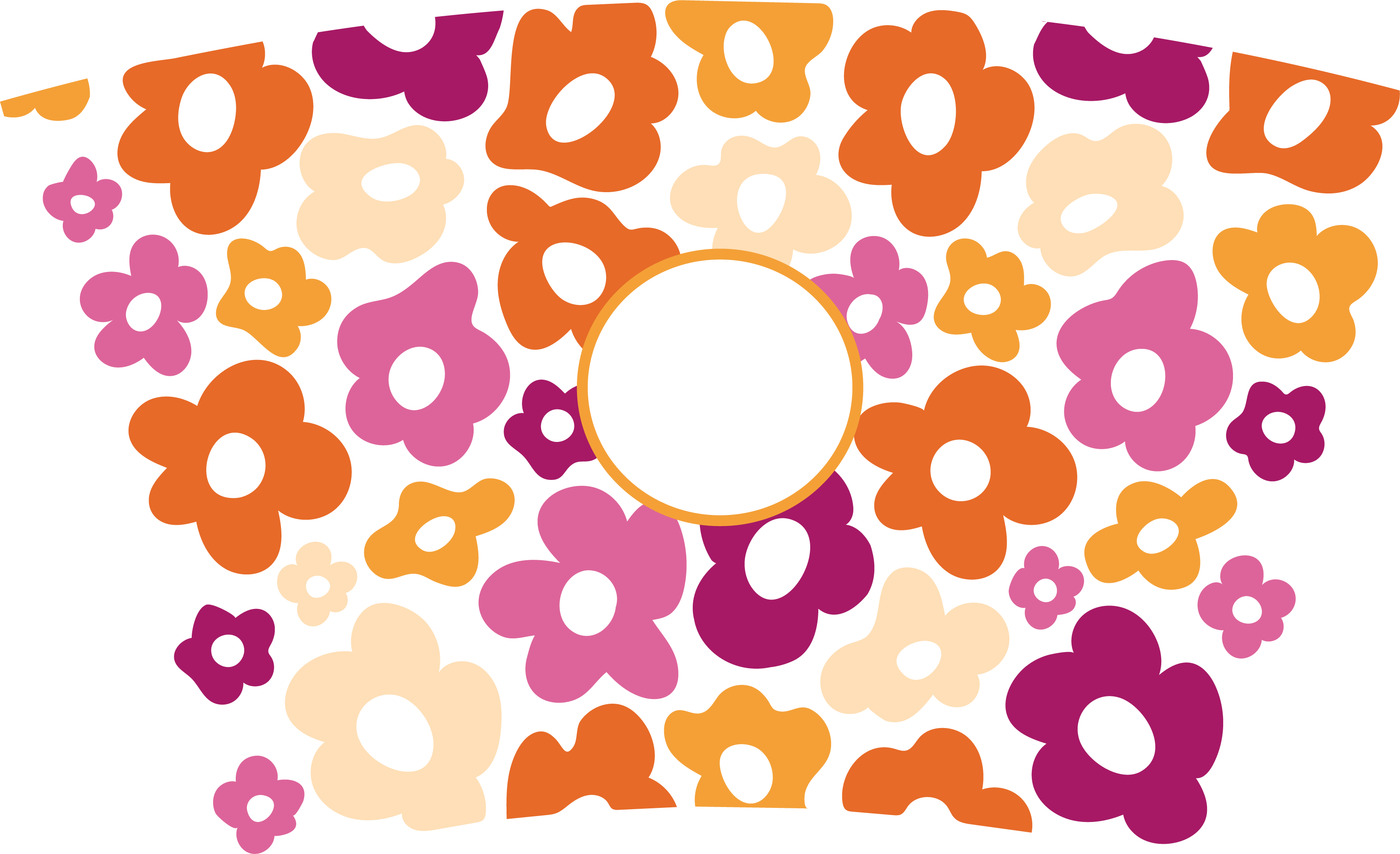 Venti Cold Cup 24 oz Vinyl Wrap - Groovy Flowers - The Vinyl Haus