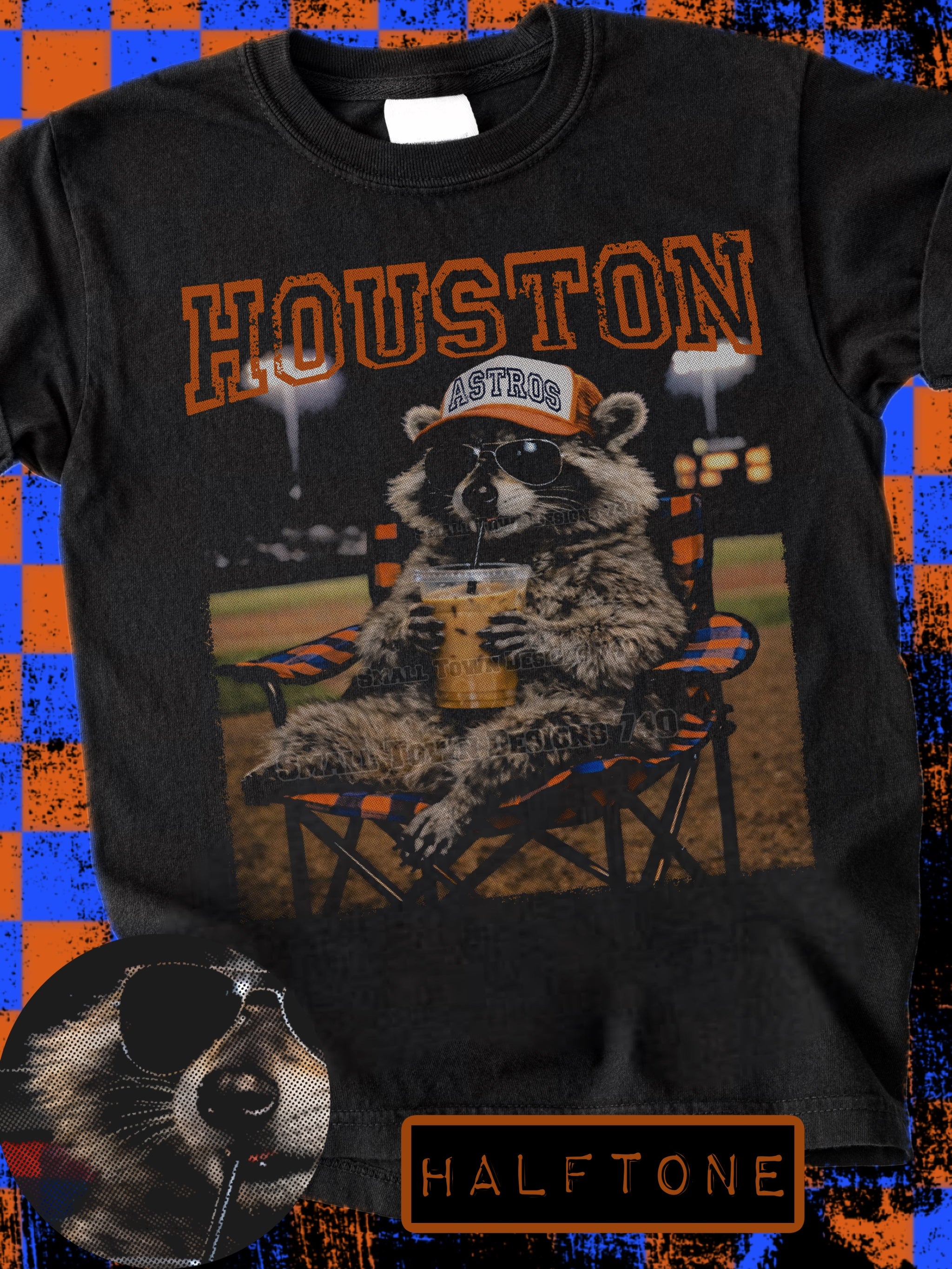DTF PRINT Houston Astros Raccoon